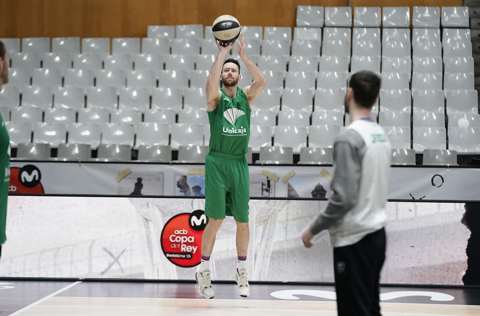 El Unicaja prepara la semifinal ante el Madrid en el Palau Olímpic