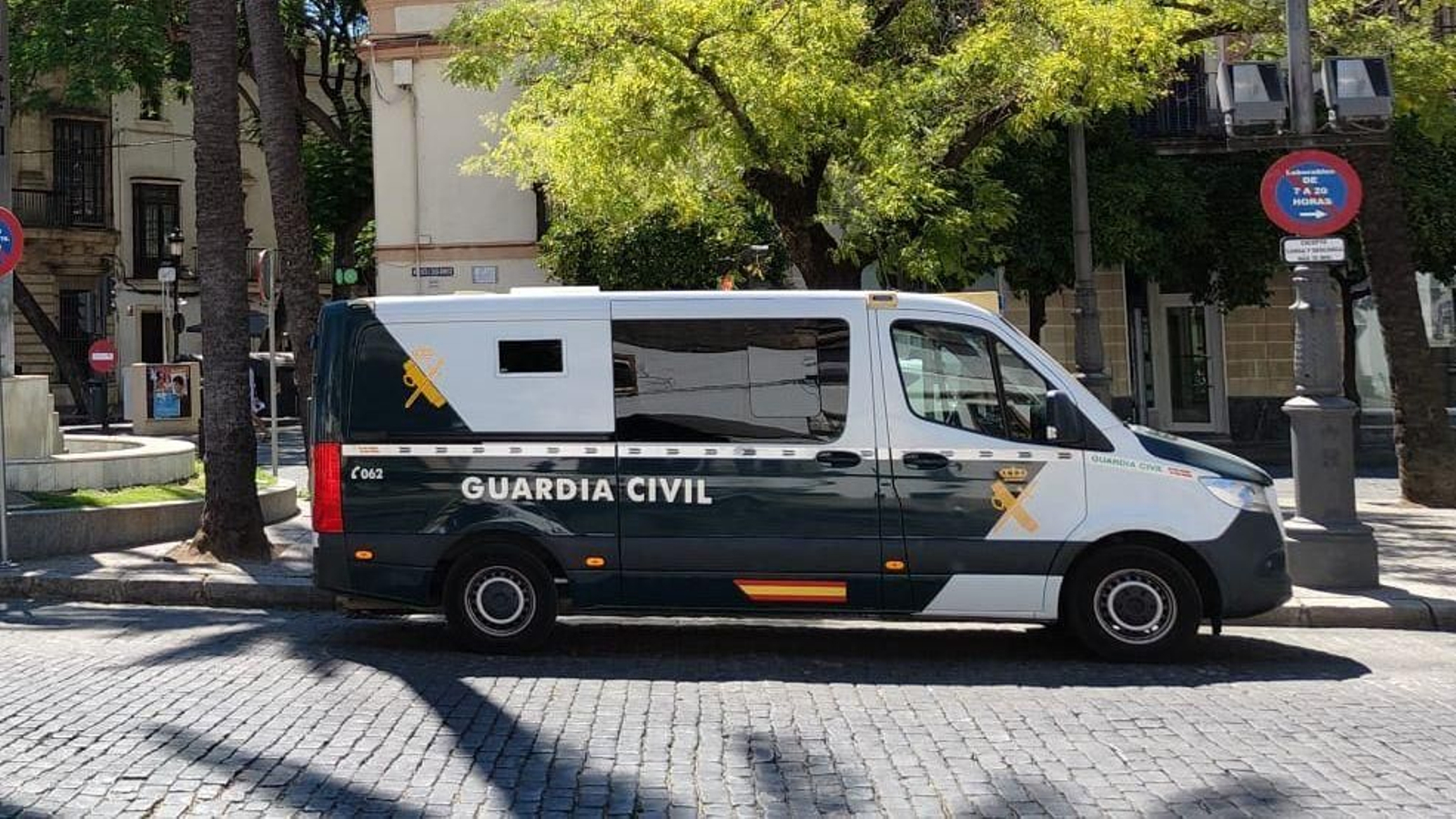 Un furgón de la Guardia Civil, en Jerez, es una imagen de archivo.