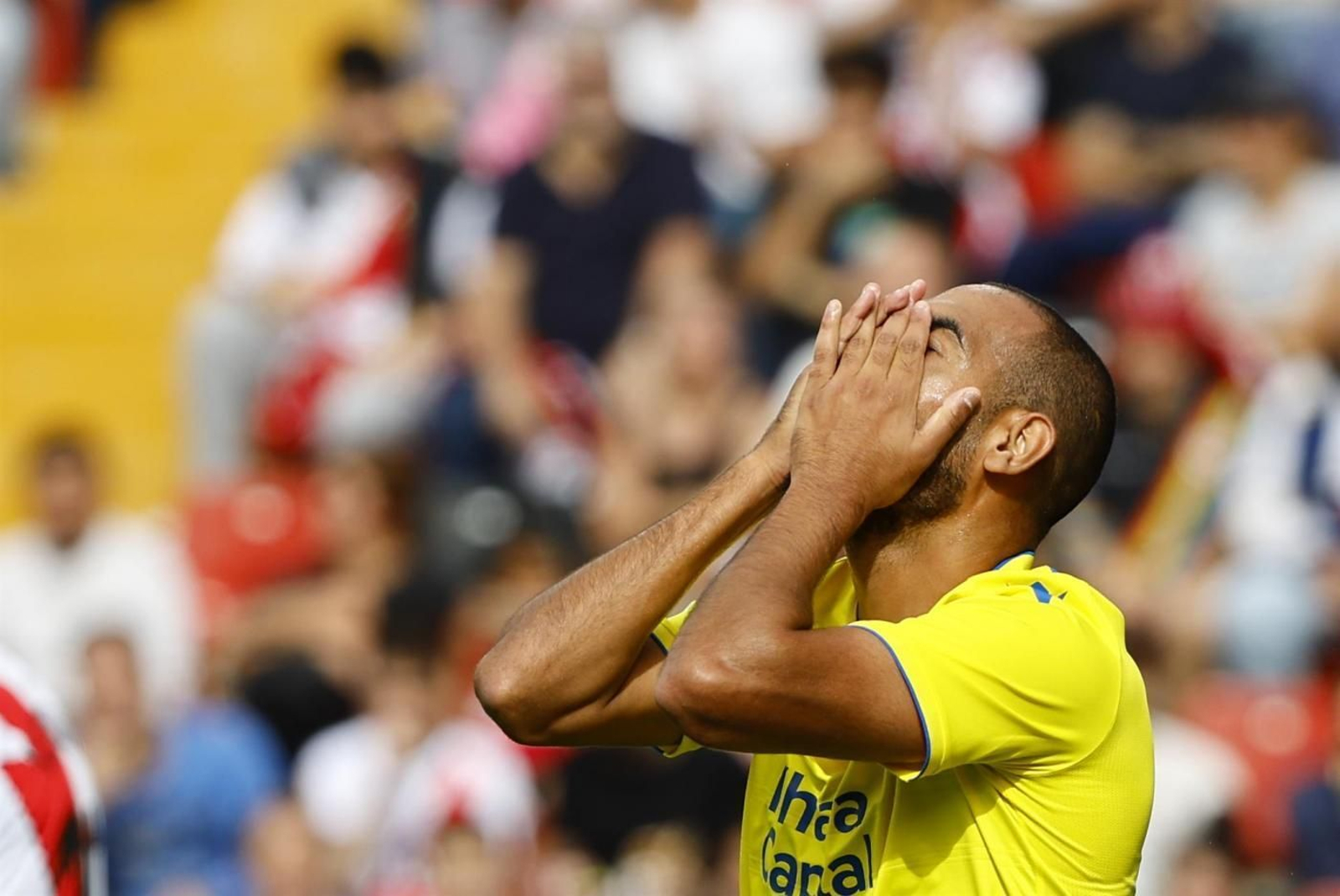 Fali se lamenta en el Rayo Vallecano-Cádiz.