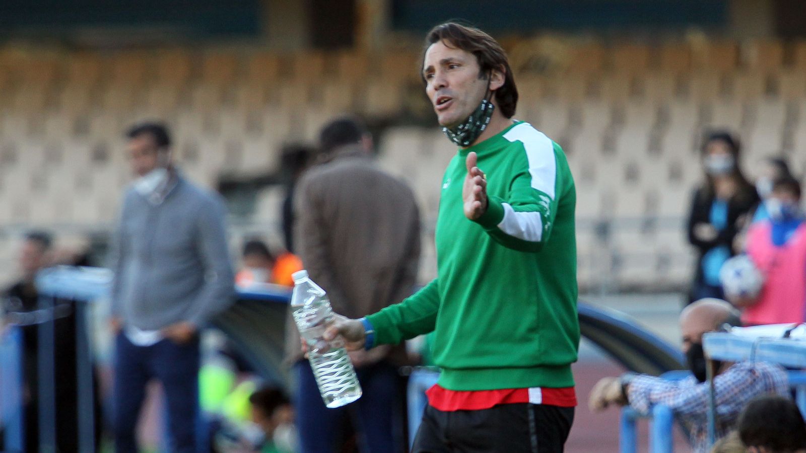 Keko Rosano, en un partido con Los Barrios esta pasada temporada.