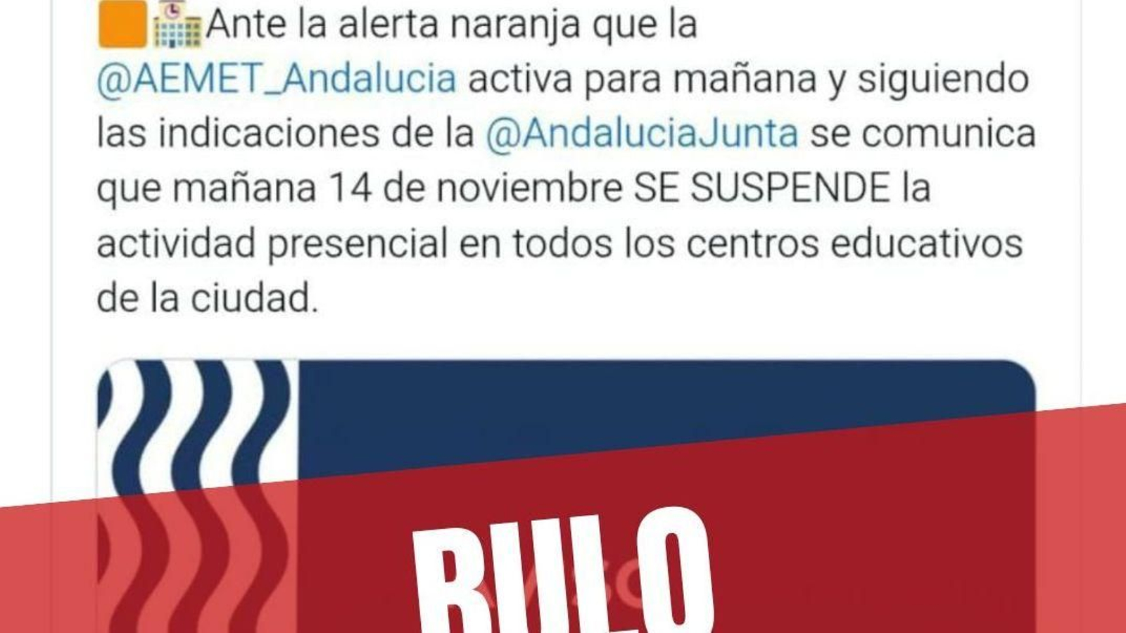 Bulo que circula por las redes.