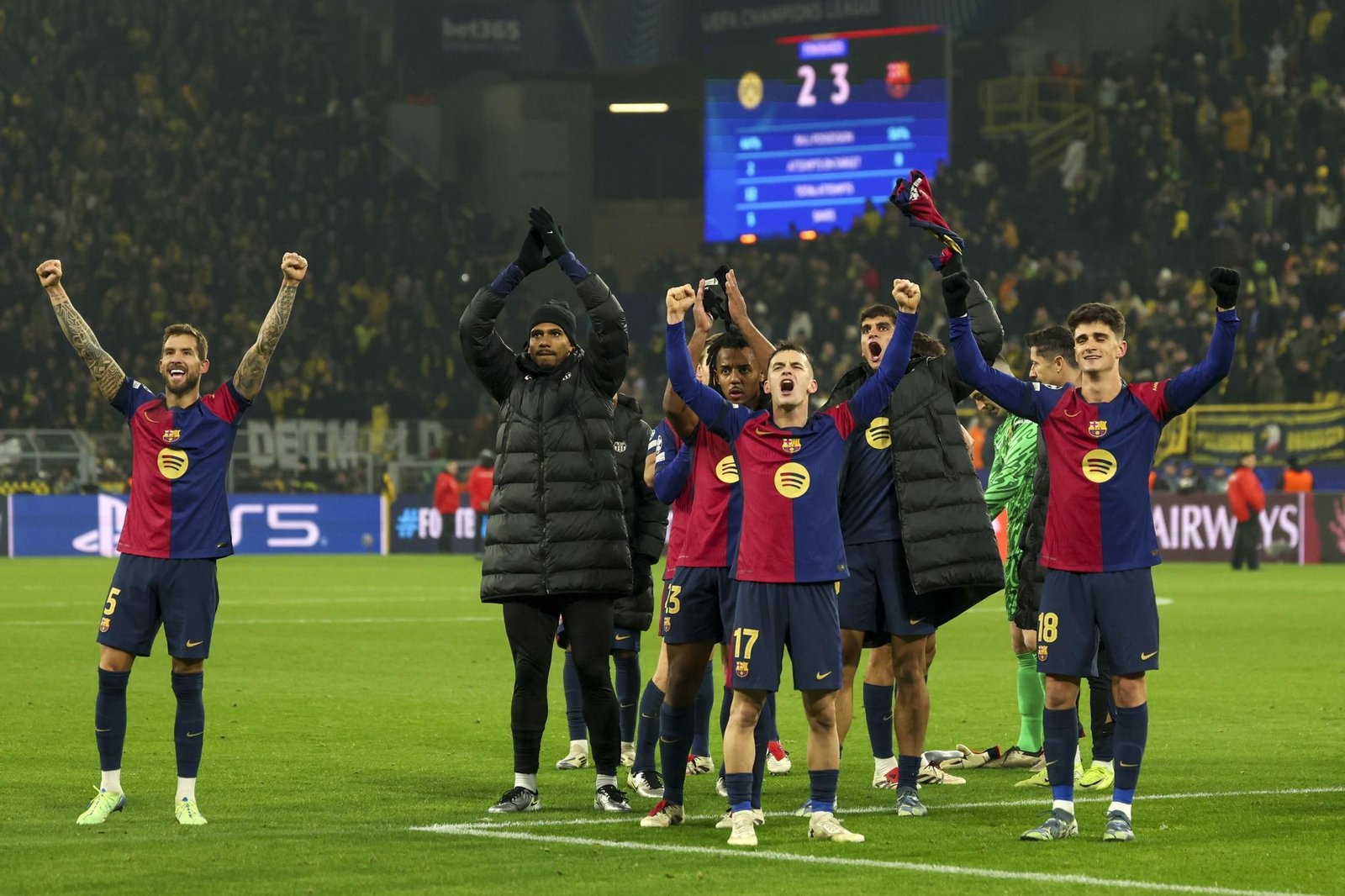 Las imágenes del Borussia Dortmund - Barcelona