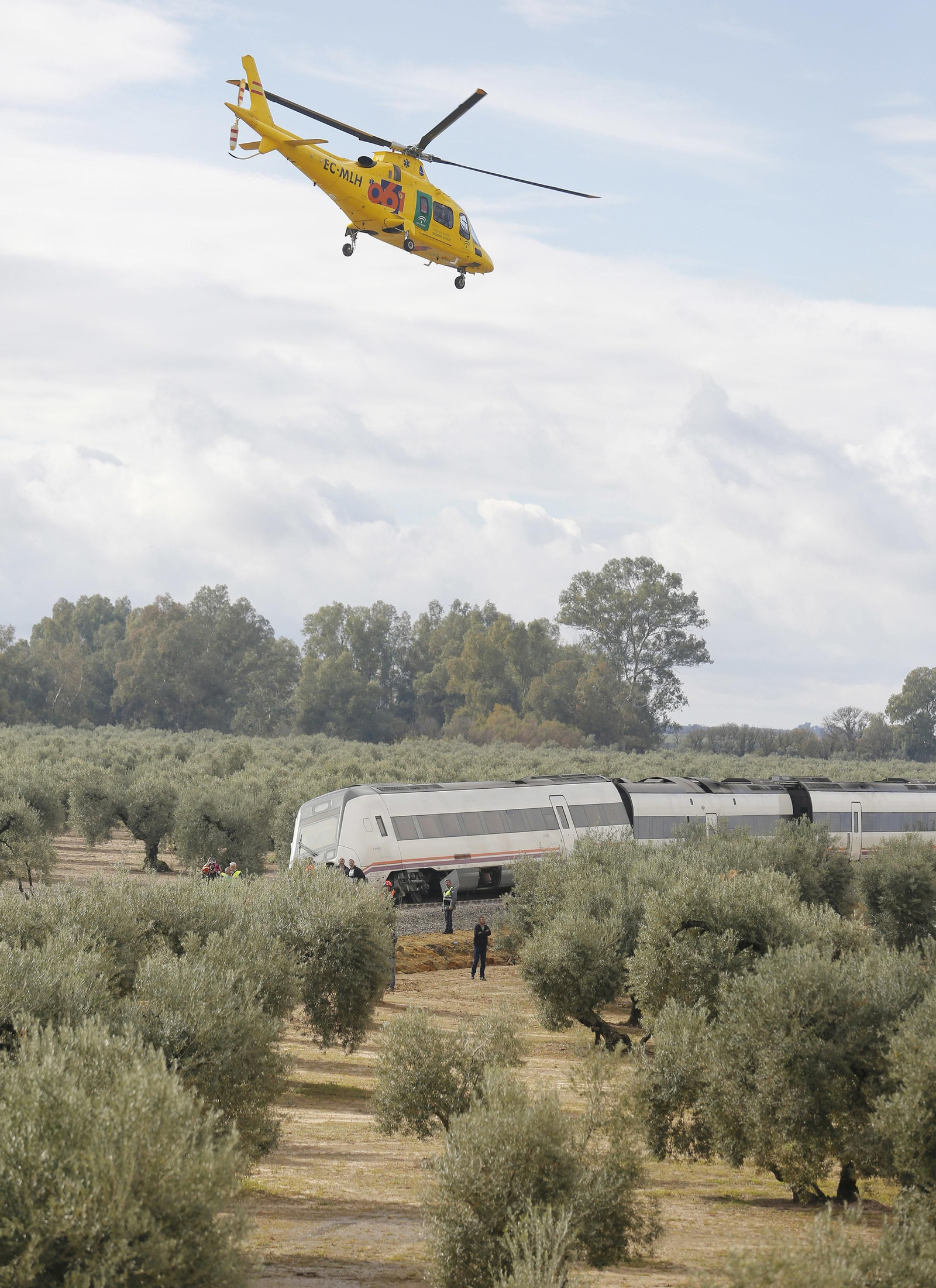 Las imágenes del descarrilamiento del tren en Arahal
