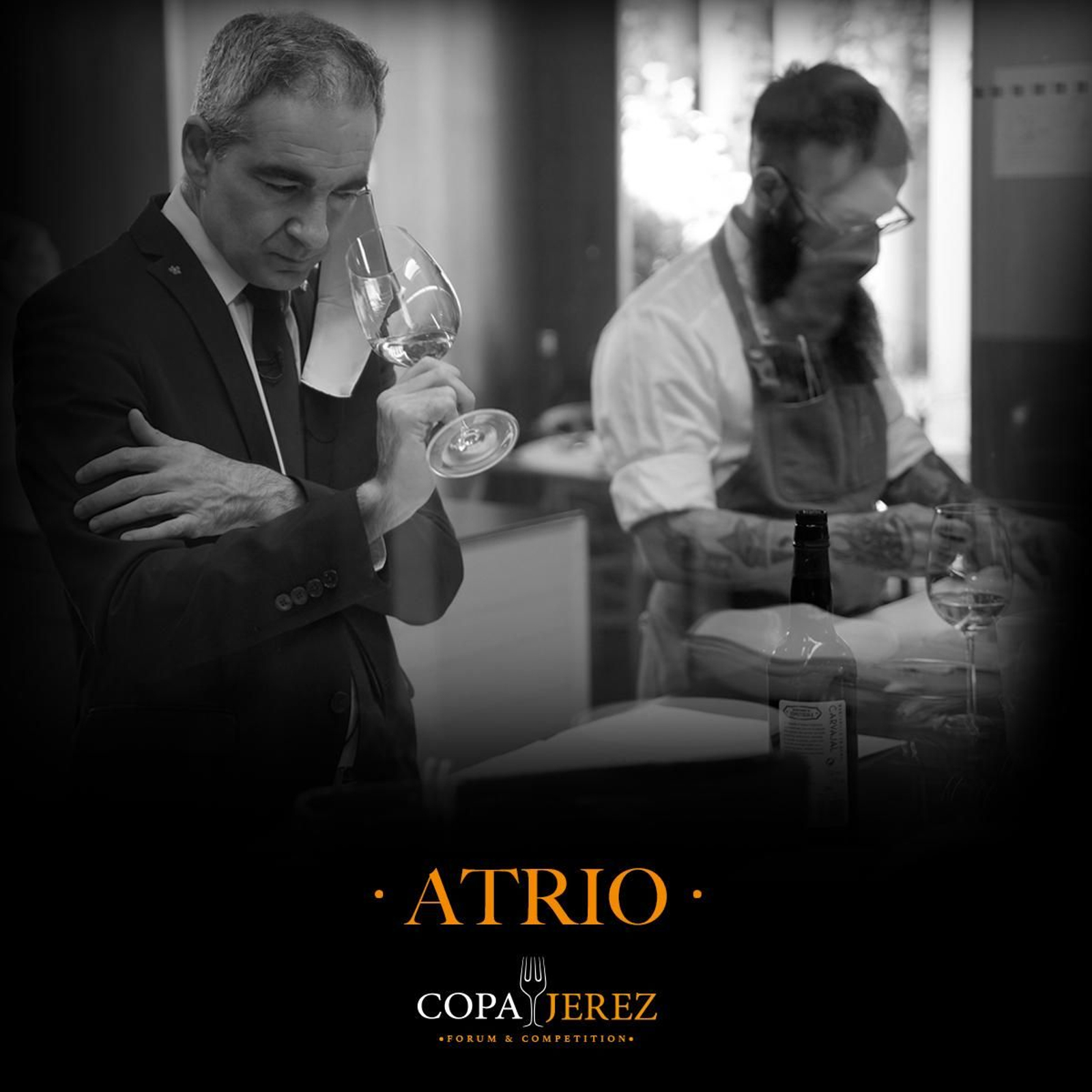 El chef Alberto Montes y el sumiller José Luis Paniagua, del restaurante Atrio. El chef Alberto Montes y el sumiller José Luis Paniagua, del restaurante Atrio.