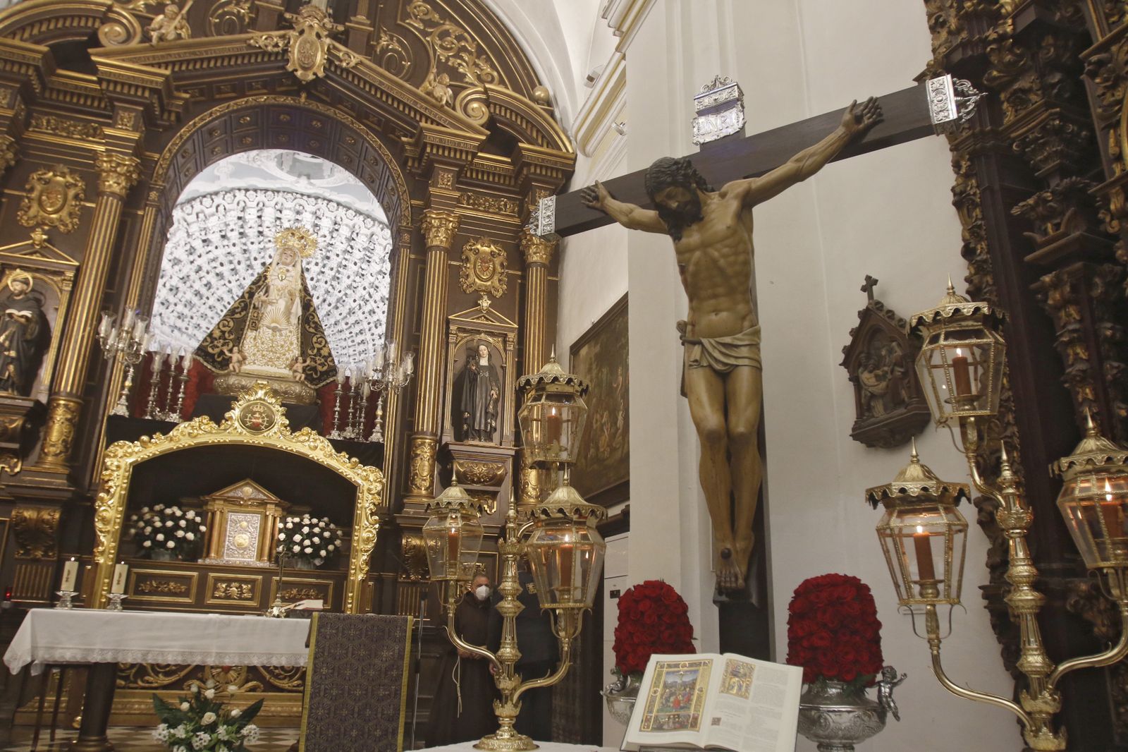 El Señor de la Clemencia, durante los cultos de 2021.