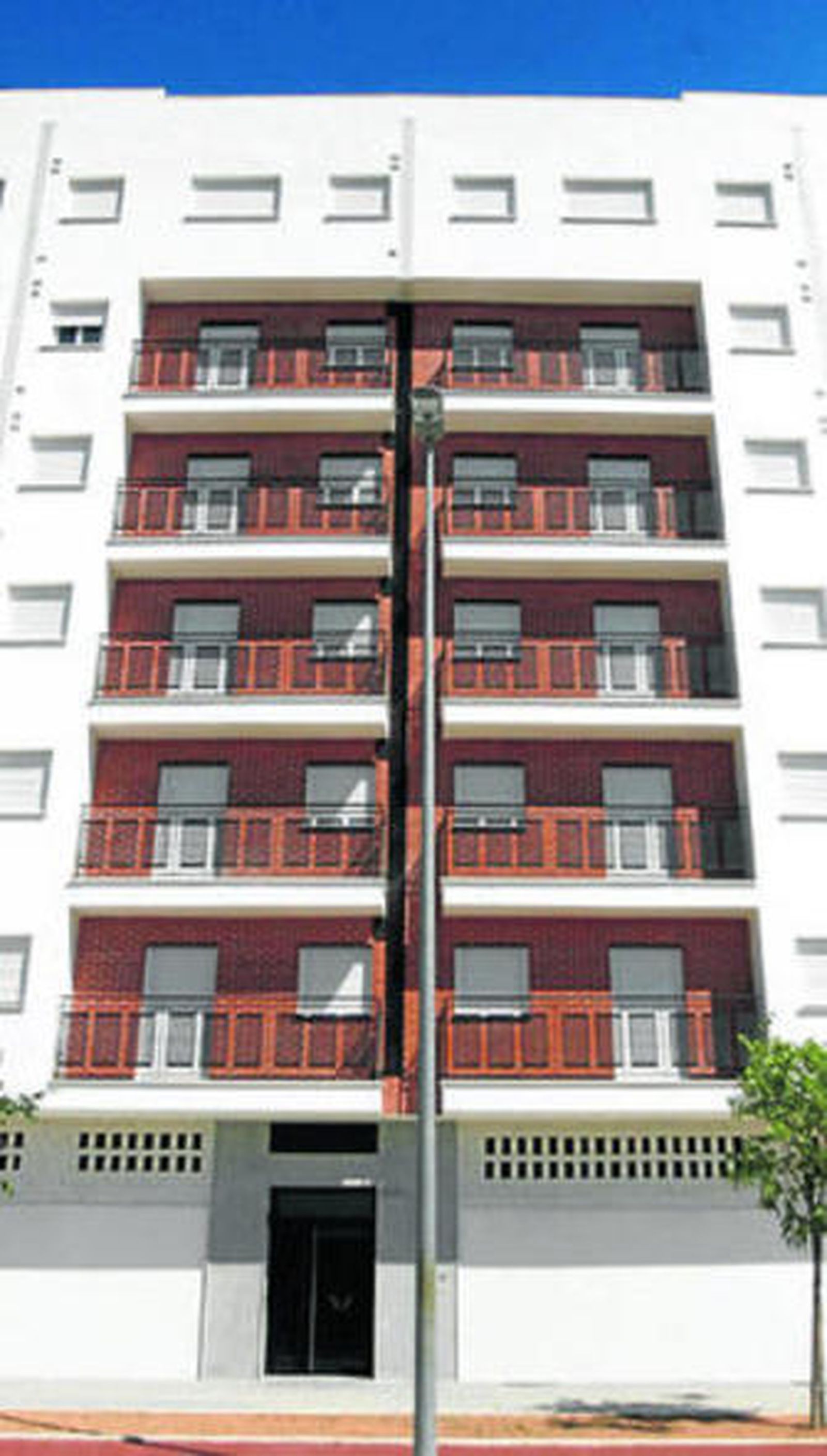 Bloque de pisos en el plan parcial O-7.