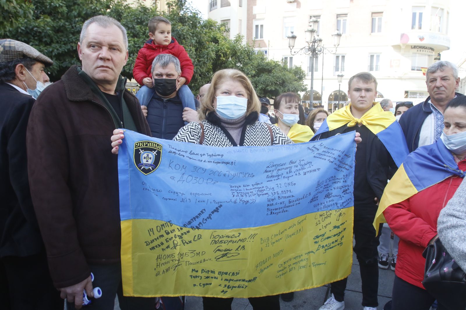 La concentración contra la guerra en Ucrania en Córdoba, en imágenes