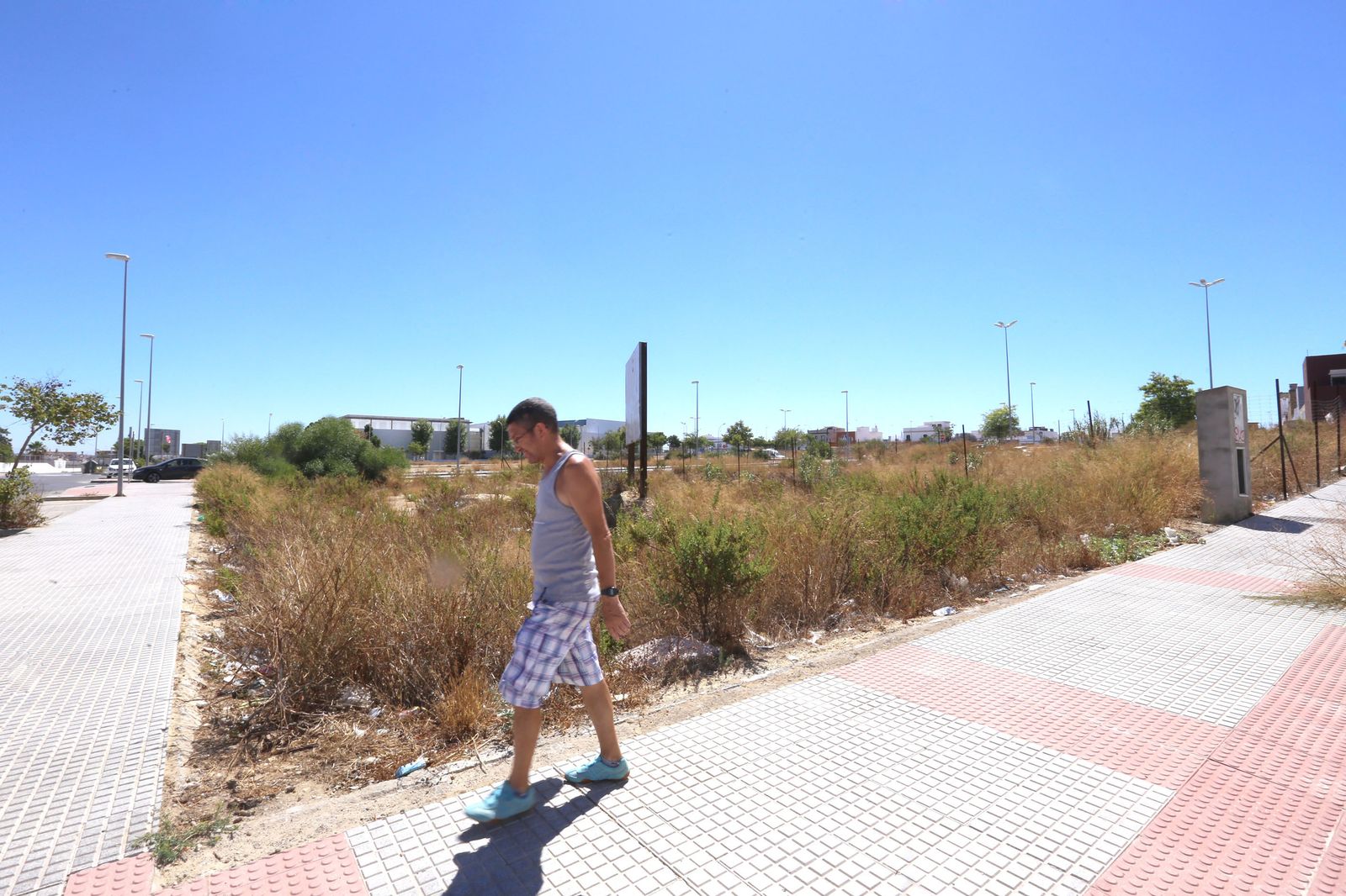 Imagen de archivo de la parcela donde se prevé levantar las viviendas.