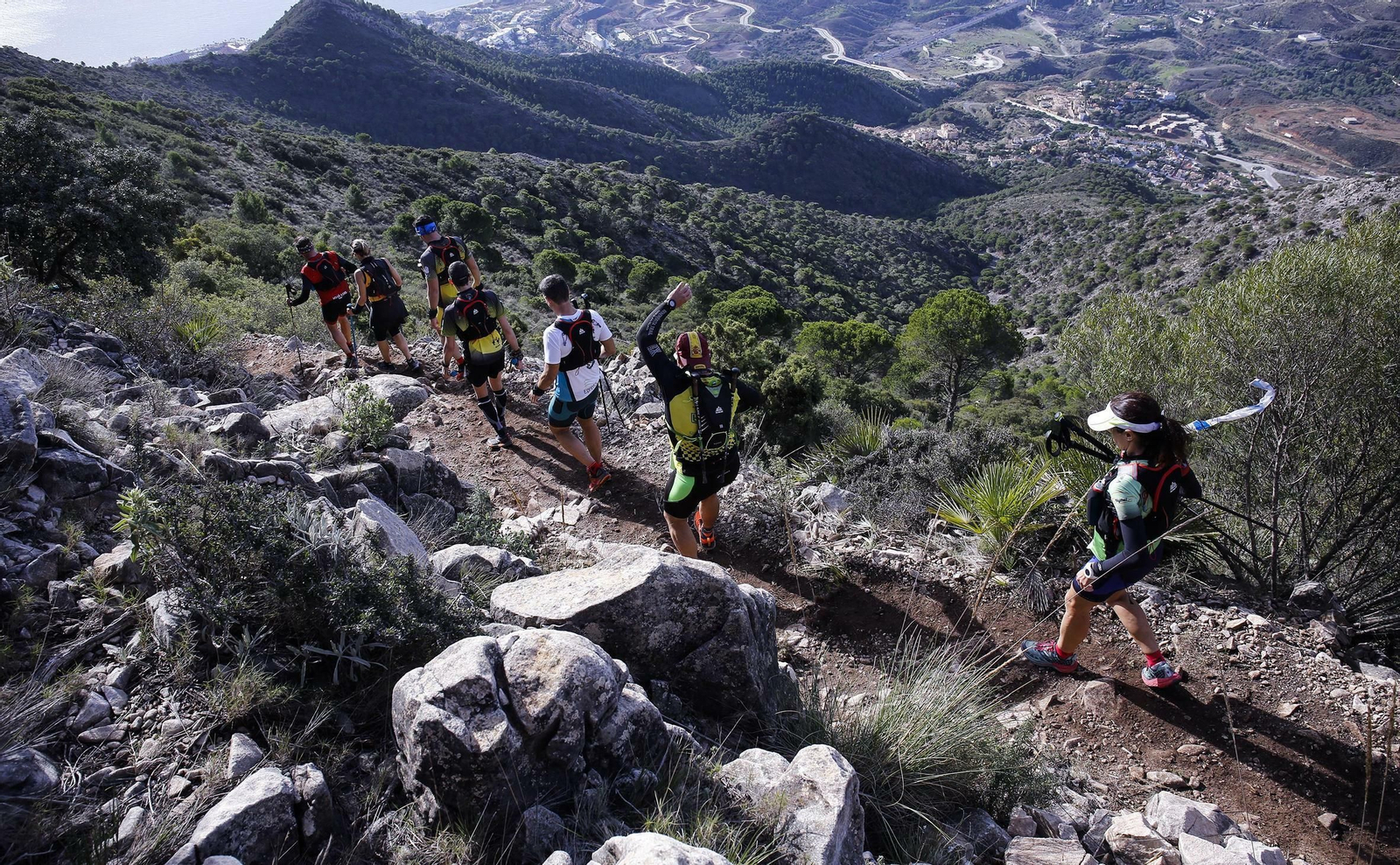 Panorámica durante el Maratón Alpino Jarapalos de 2018.