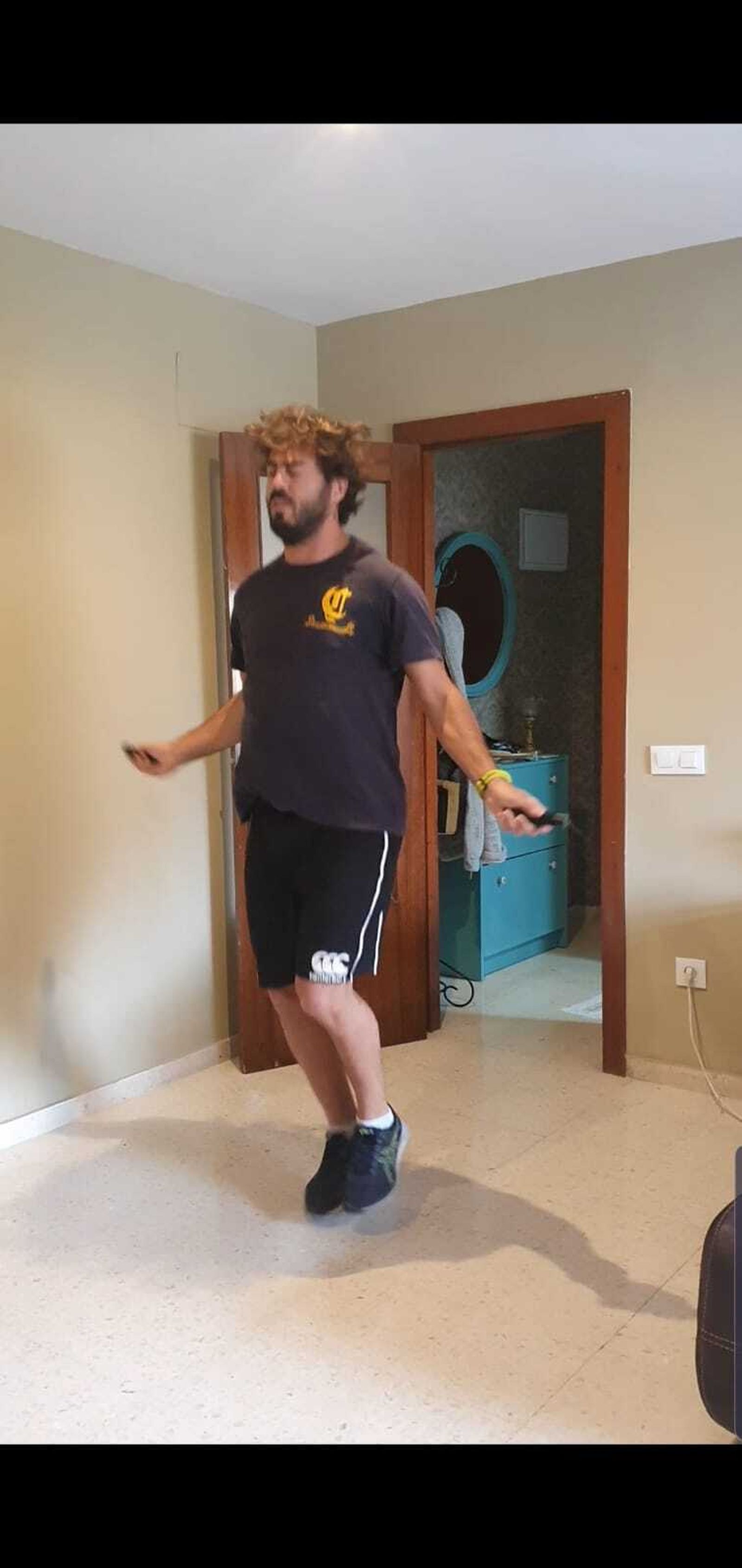 Manuel Mazo, durante el confinamiento.