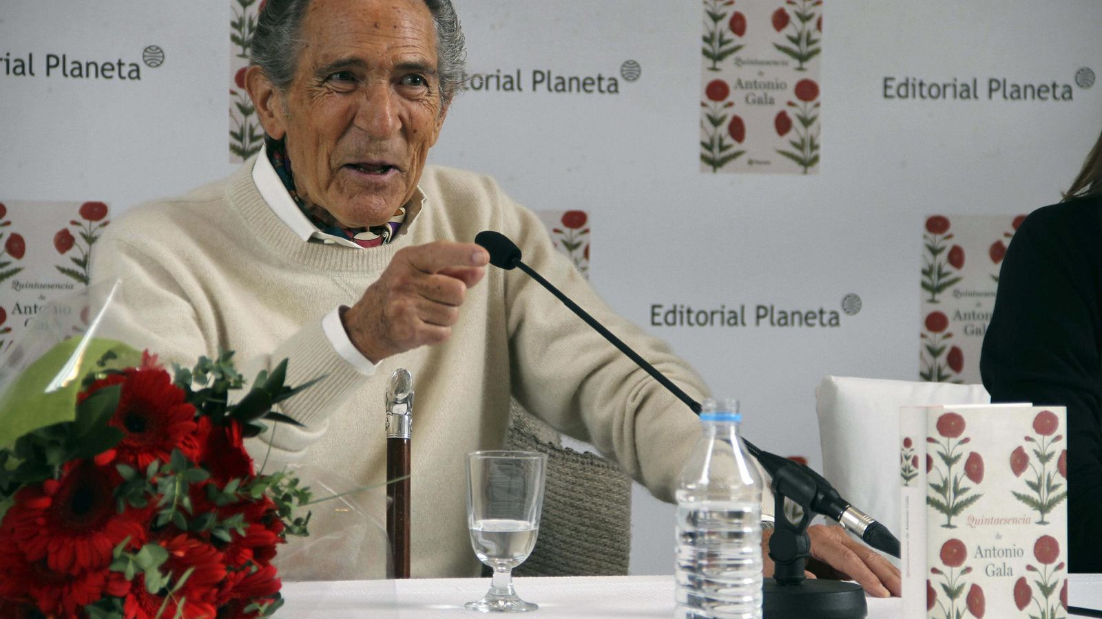 Antonio Gala, en la presentación de uno de sus libros en 2012.