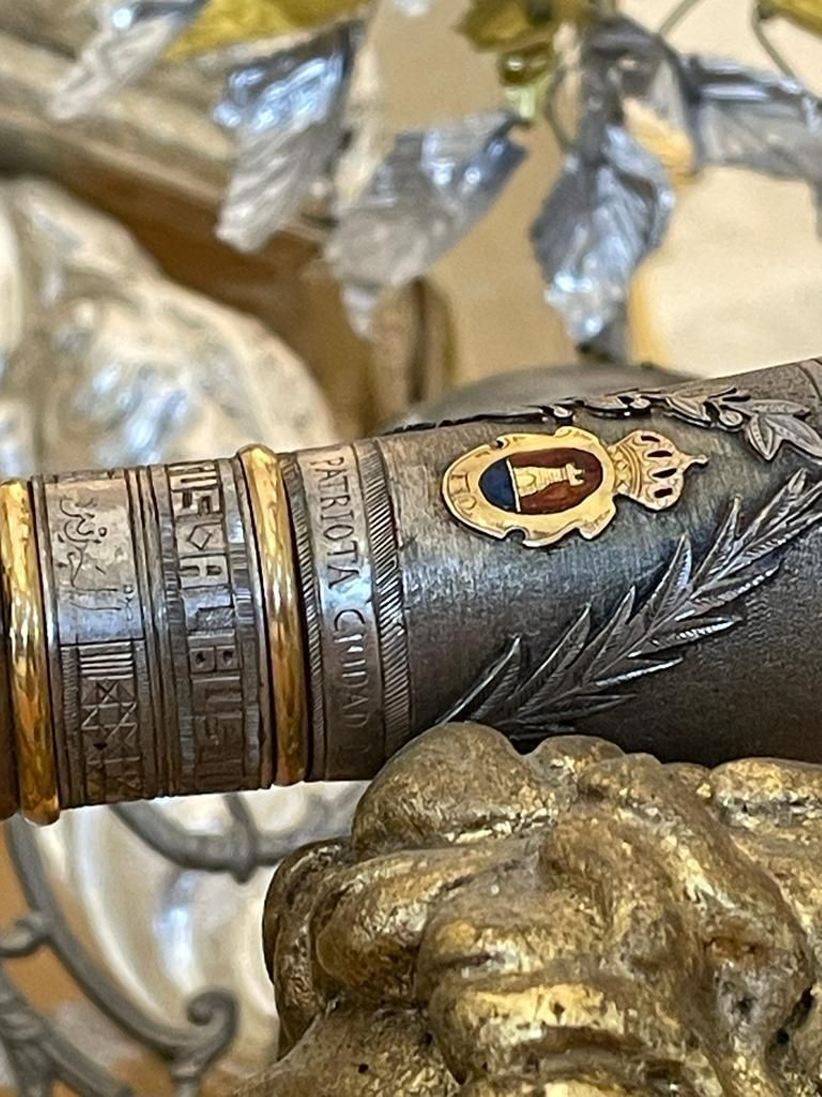 Empuñadura del baston de mando de la Patrona