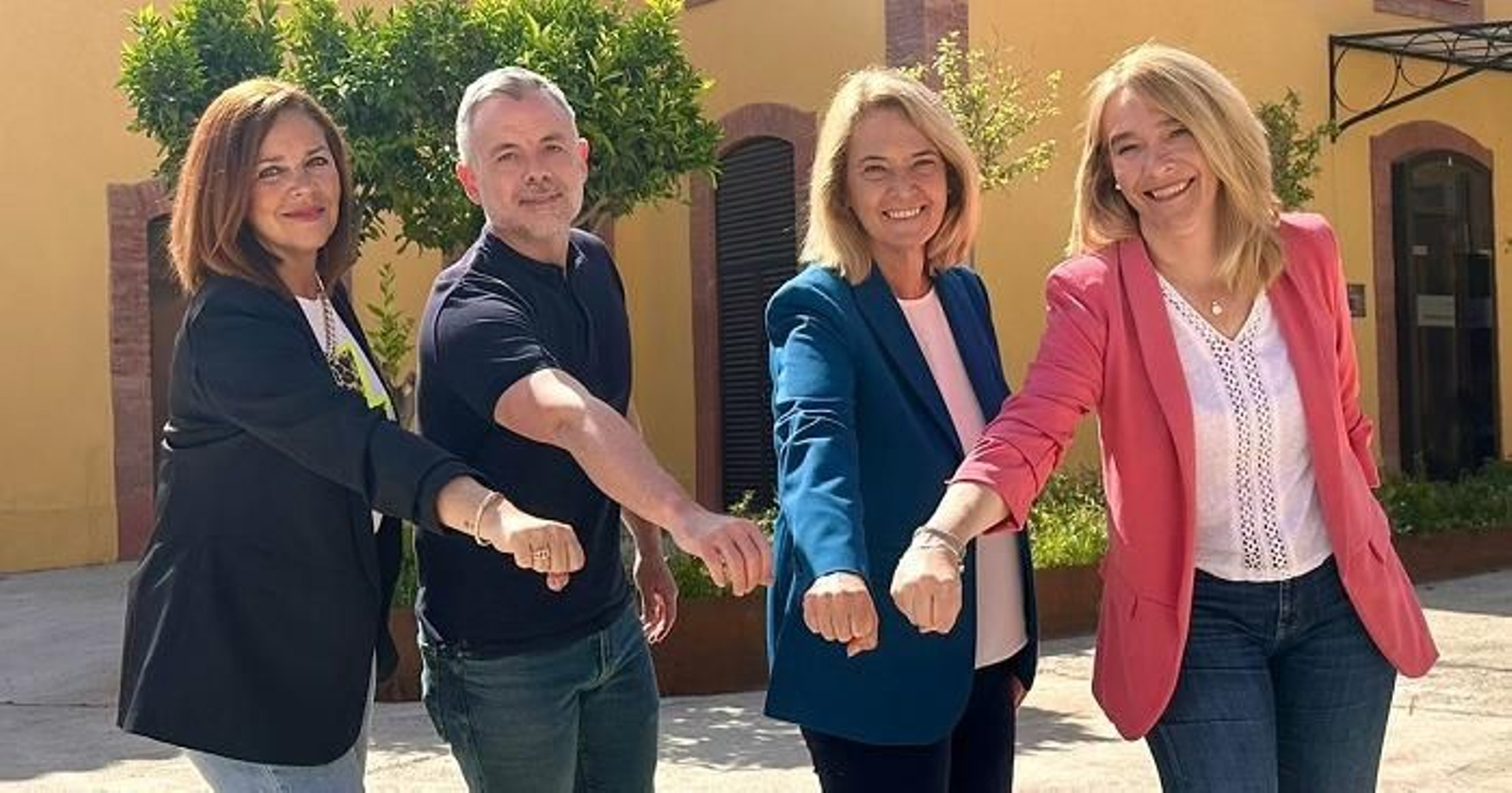 De izq. a drcha. Mayte Jiménez, Nicolás Navarro, Luisa García Chamorro, y Madelin Banqueri