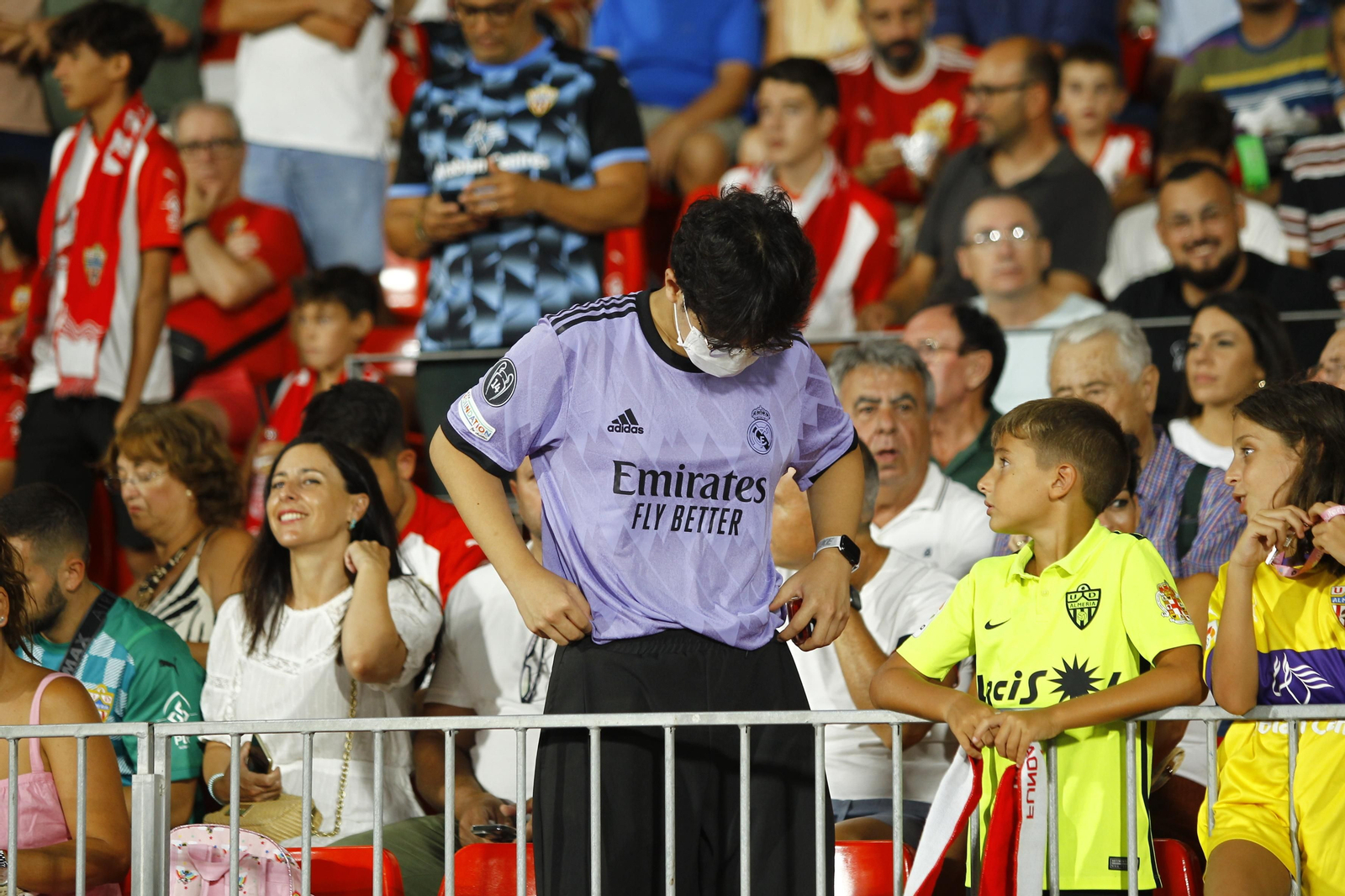 Imágenes del partido U.D. Almería-Real Madrid C.F. de la Liga Santander