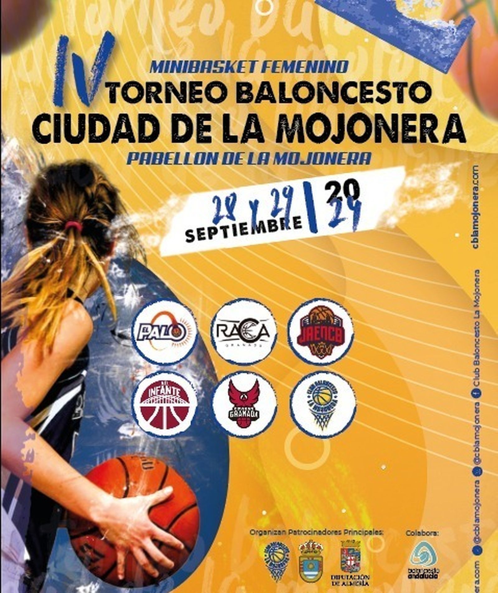Cartel del IV Torneo Minibasket Femenino Ciudad de La Mojonera que tendrá lugar este fin de semana.