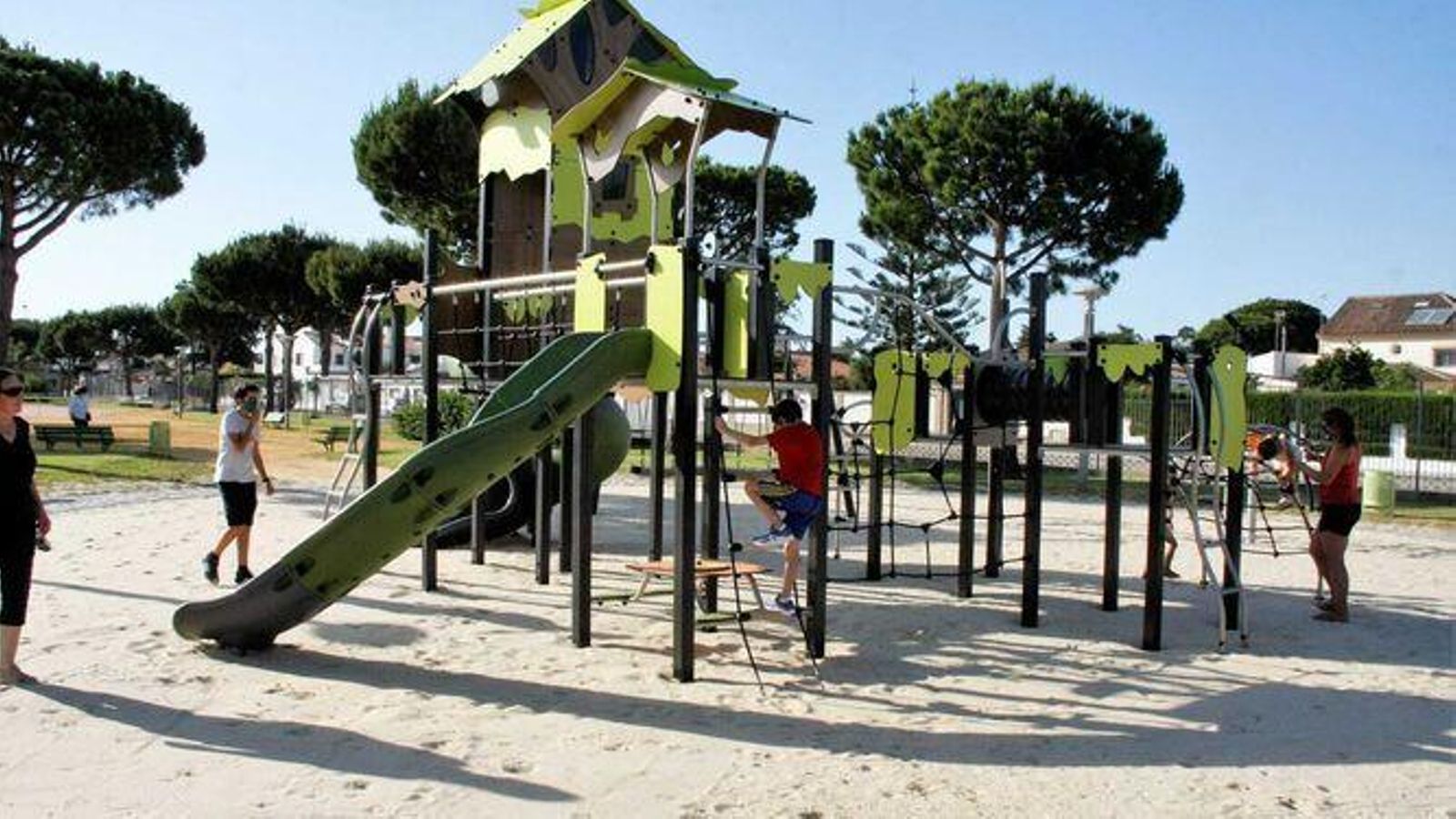 Una de las zonas de juego infantil.