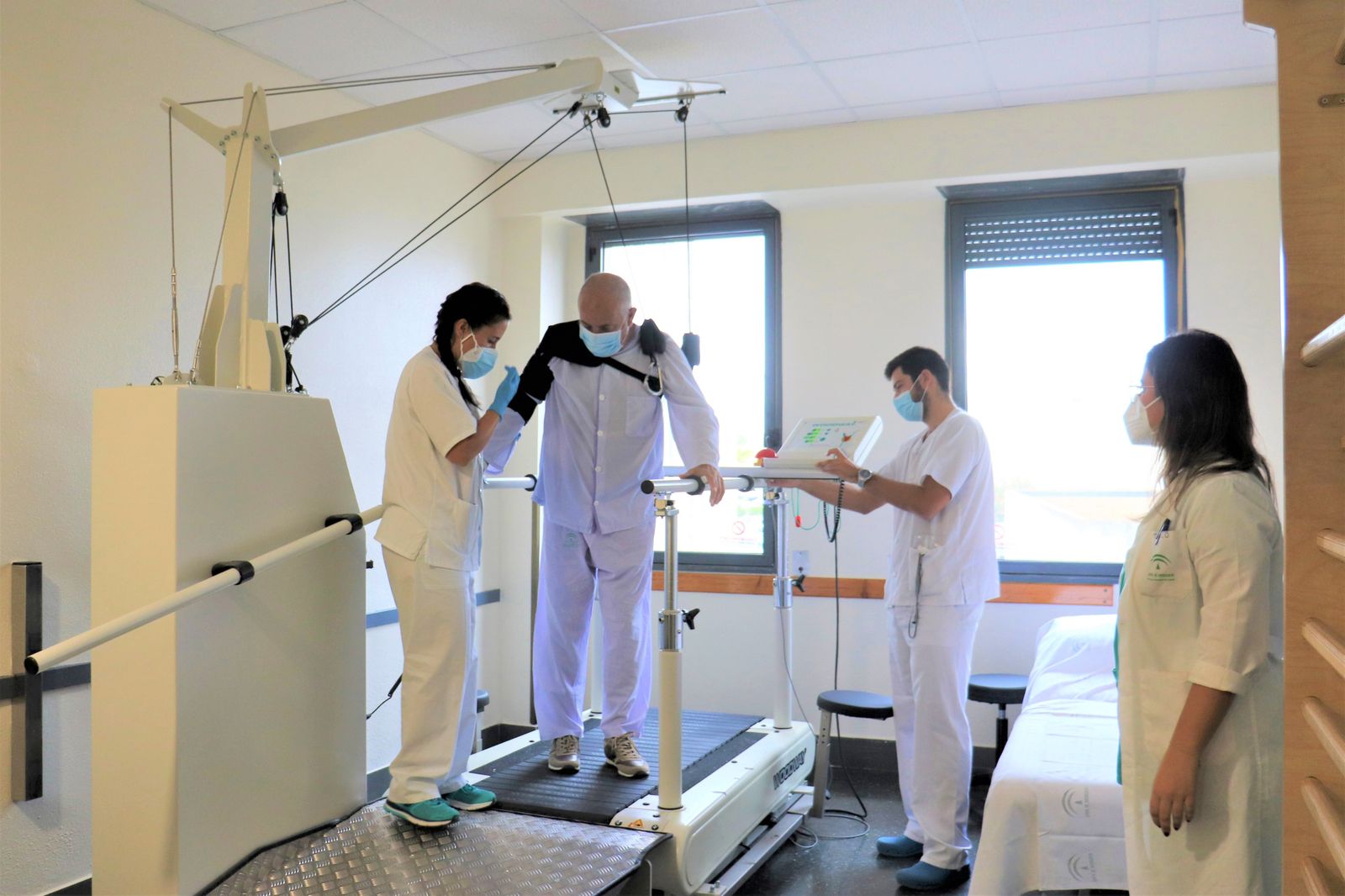 Unidad de ictus en el hospital Juan Ramón Jiménez.