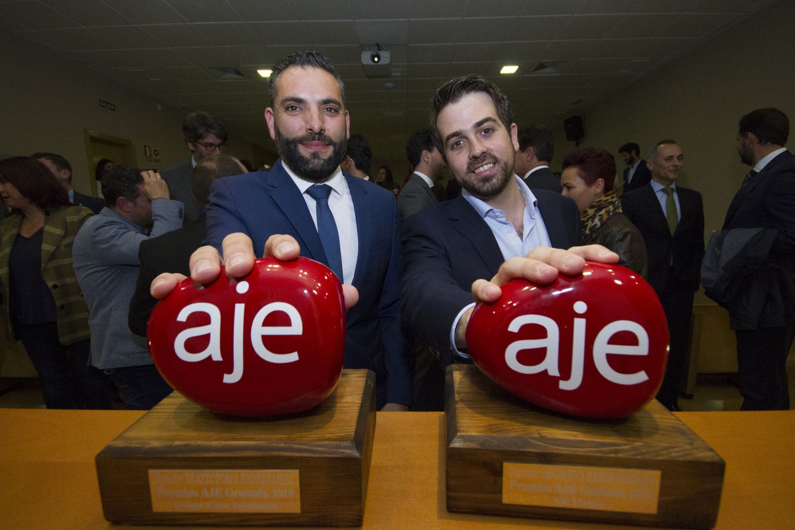 El ganador de la mejor trayectoria empresarial y el de la categoría de iniciativa emprendedora.