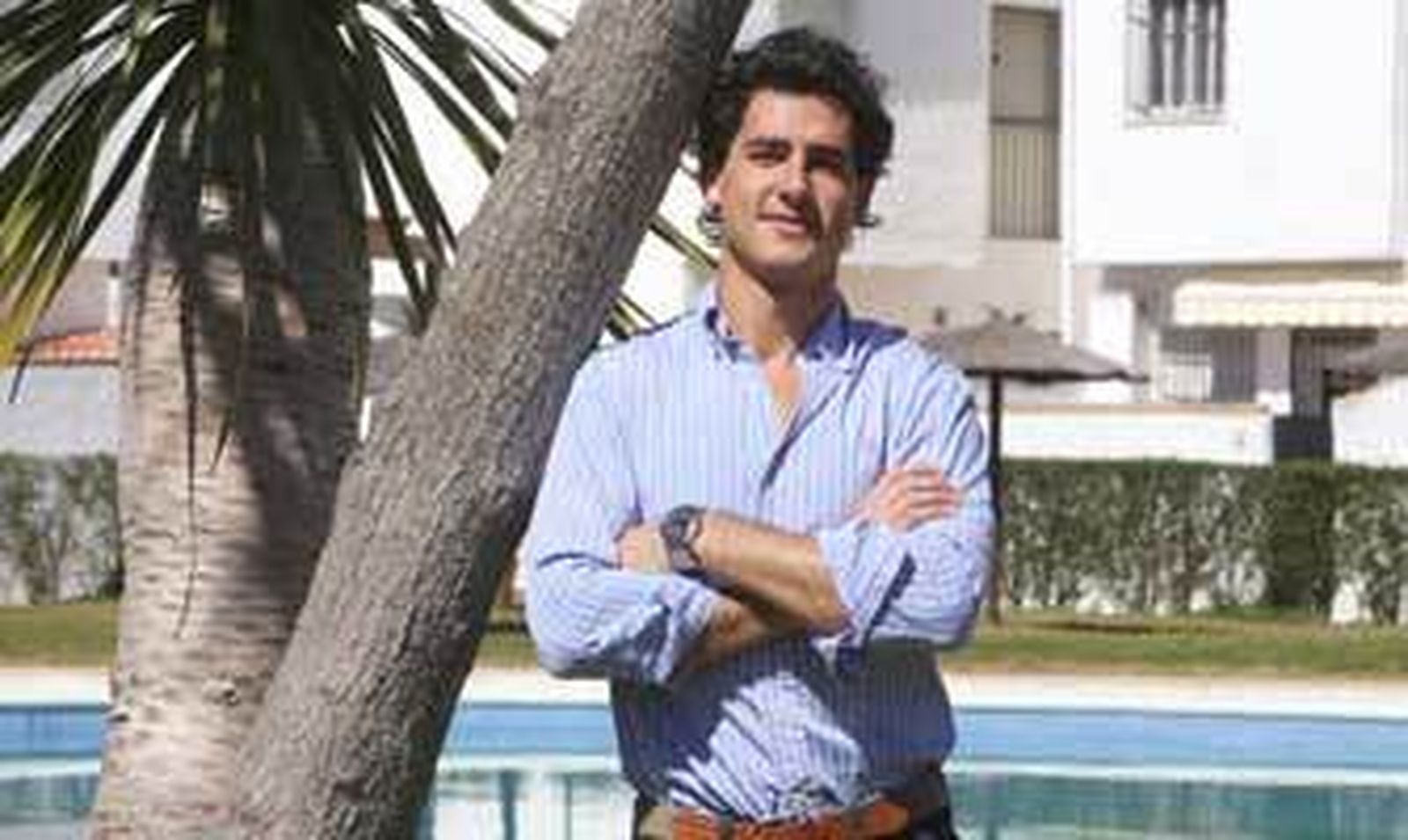 El joven estudiante de Medicina, ayer en Chiclana. /Sonia Ramos