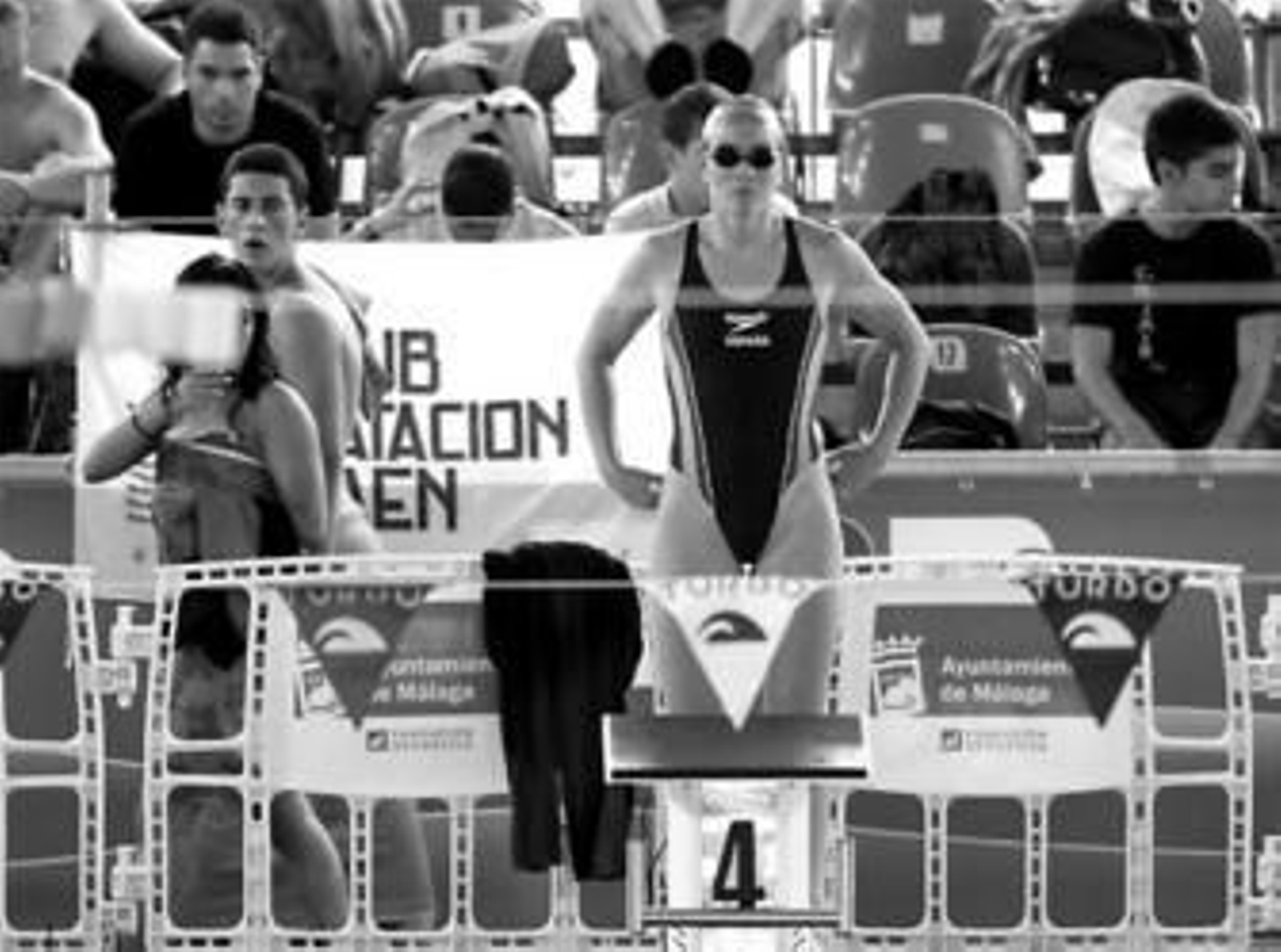 María Peláez, en el Campeonato de Andalucía celebrado en el Centro Acuático de Málaga.