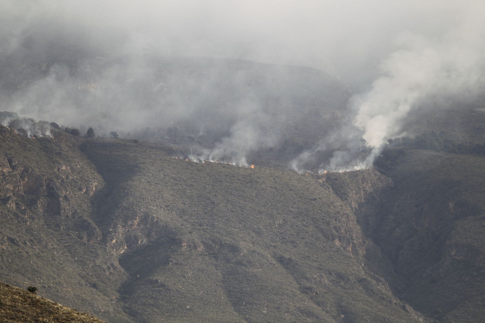 Fotogalería incendio forestal de Castala, Berja y Dalías.