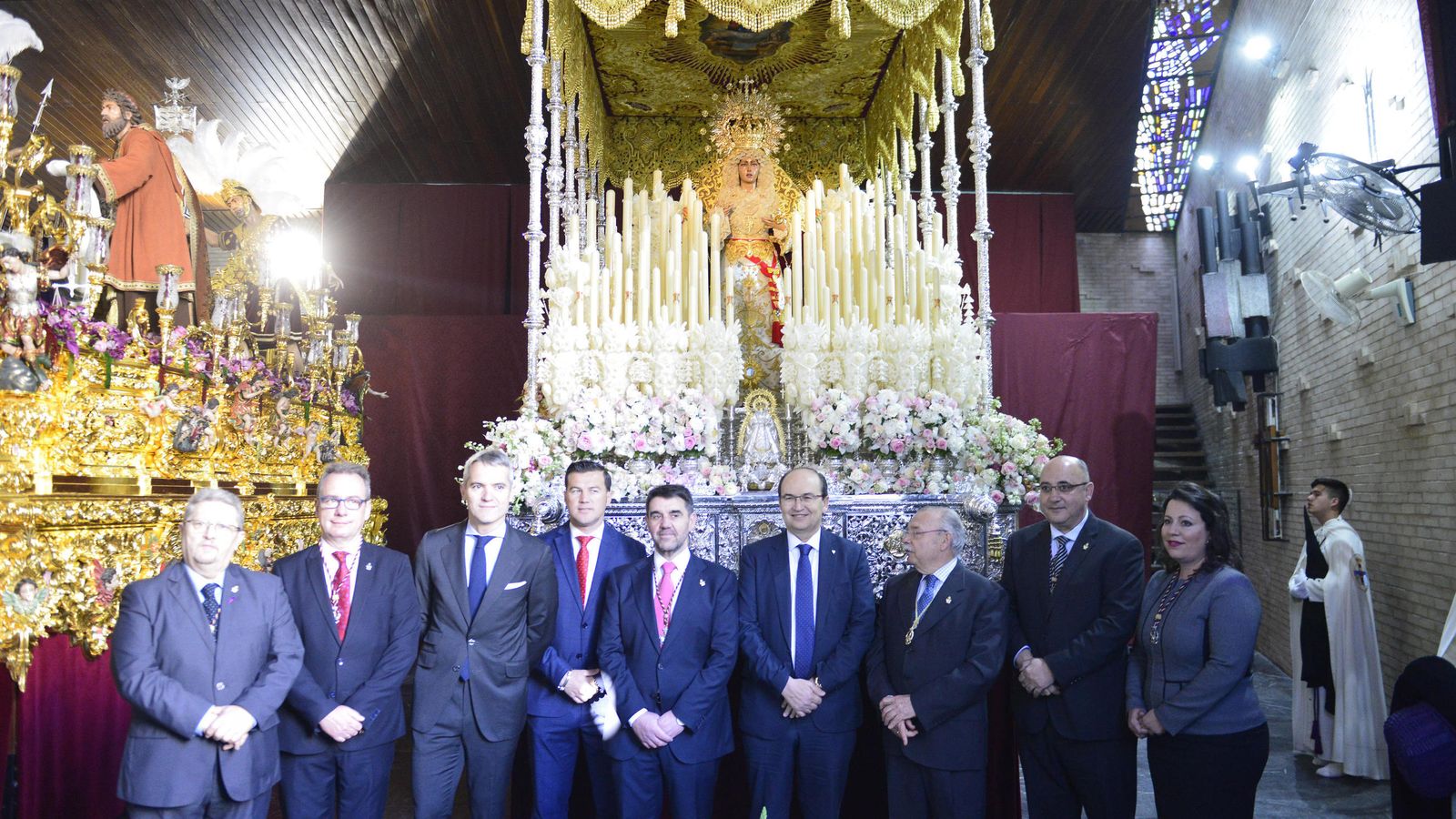 El palio en su estreno procesional la pasada Semana Santa.