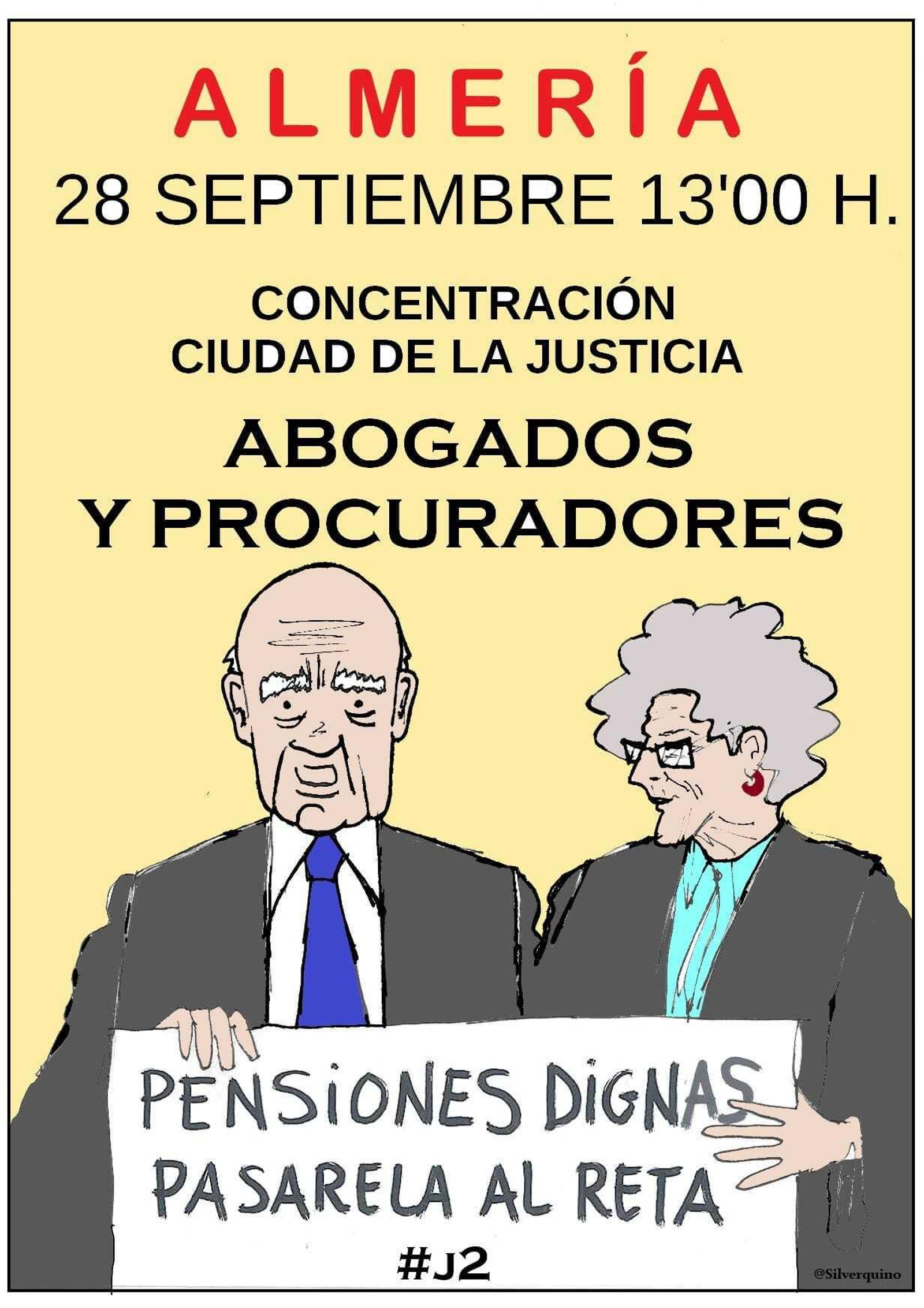 Los abogados mutualistas vuelven a concentrarse por unas pensiones dignas