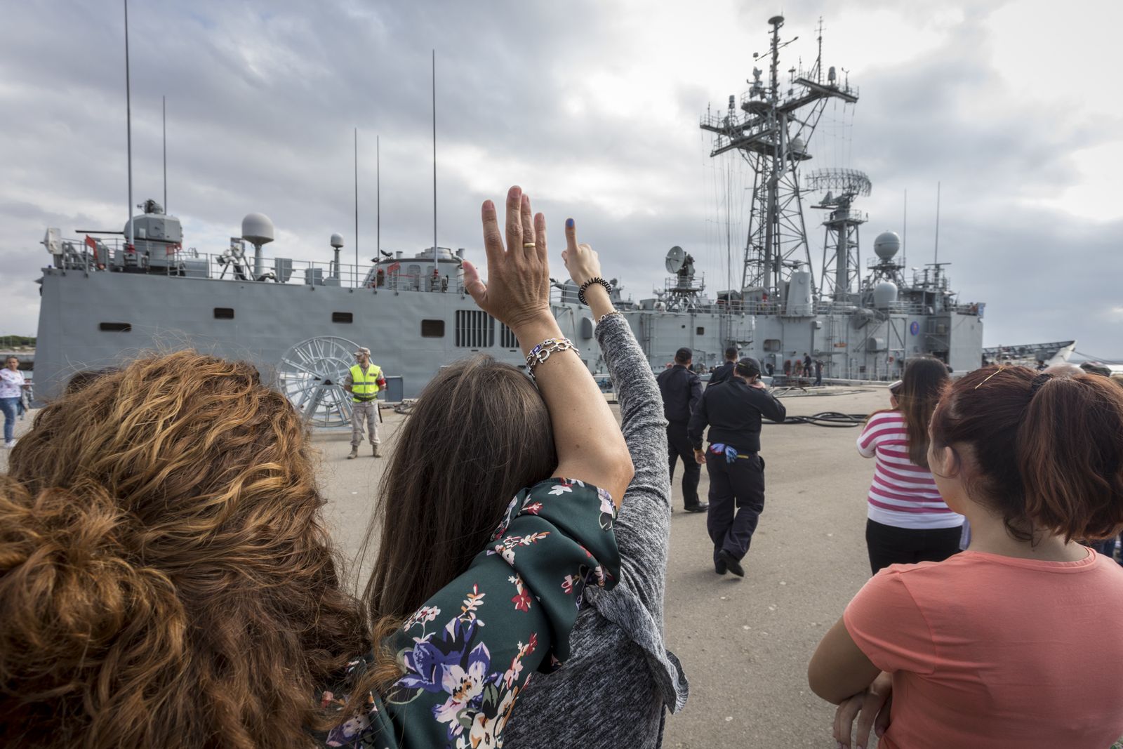 Salida de la fragata 'Reina Sofía'