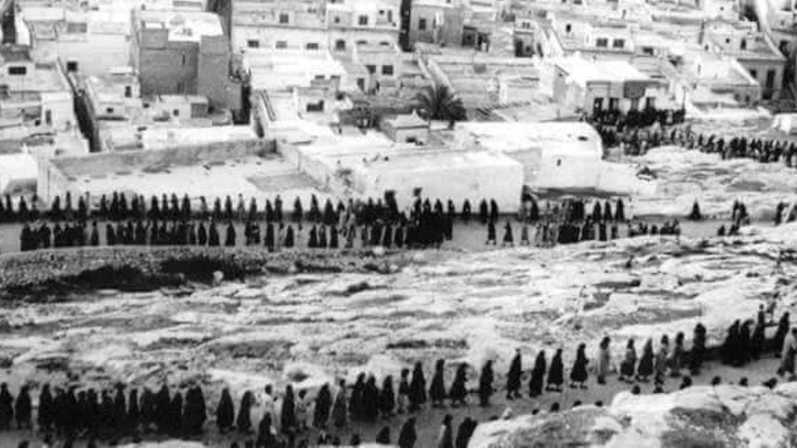 La procesión partía de Las Claras y llegaba hasta el Sagrado Corazón de Jesús