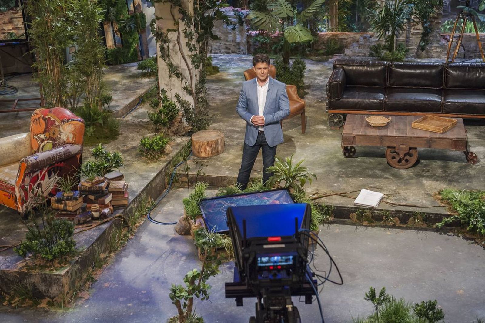 Pablo Herreros en el plató de 'Yo mono'