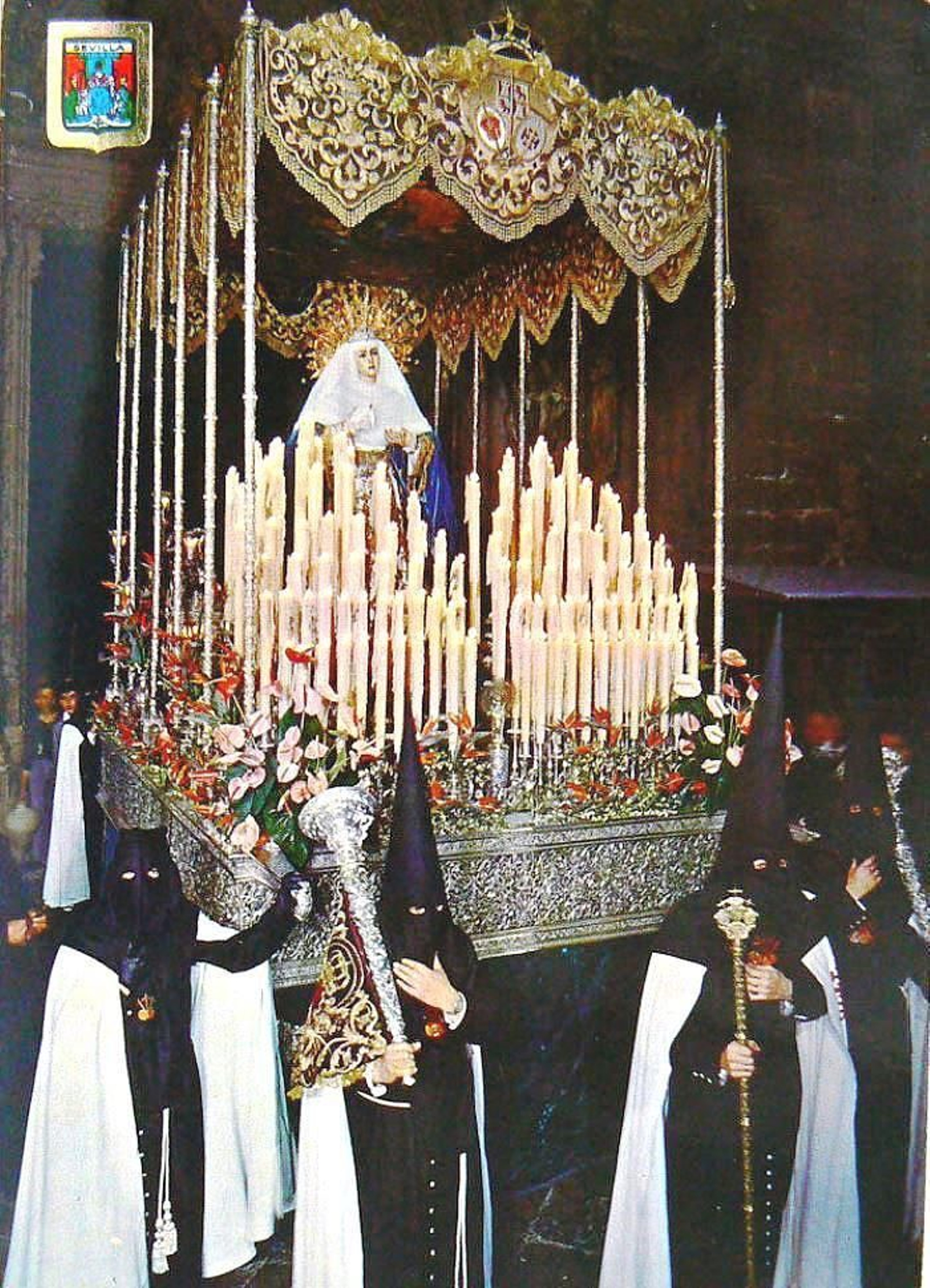 La Virgen de las Aguas en una imagen de 1964