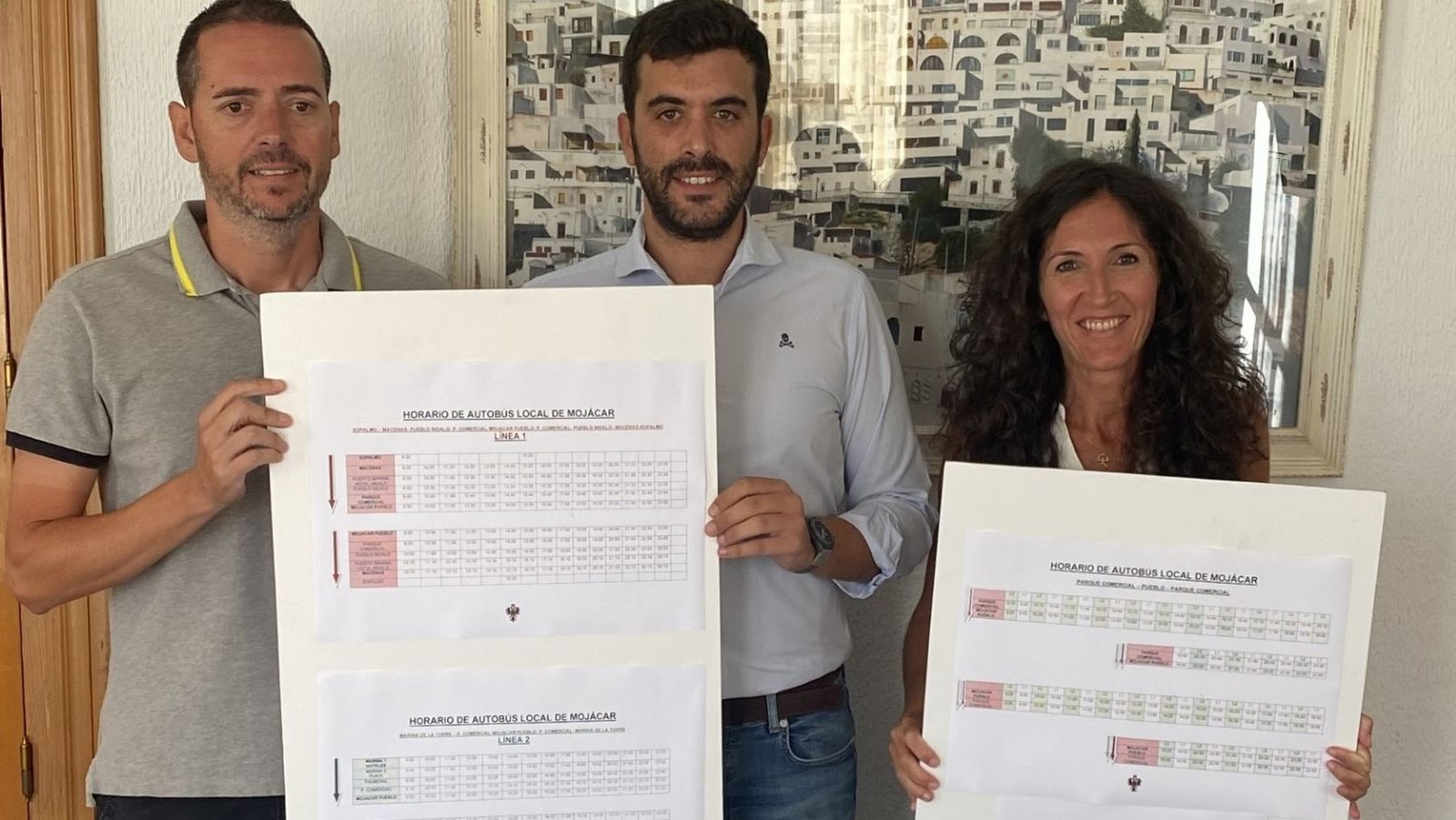 Nuevas líneas de autobús urbano en Mojácar.