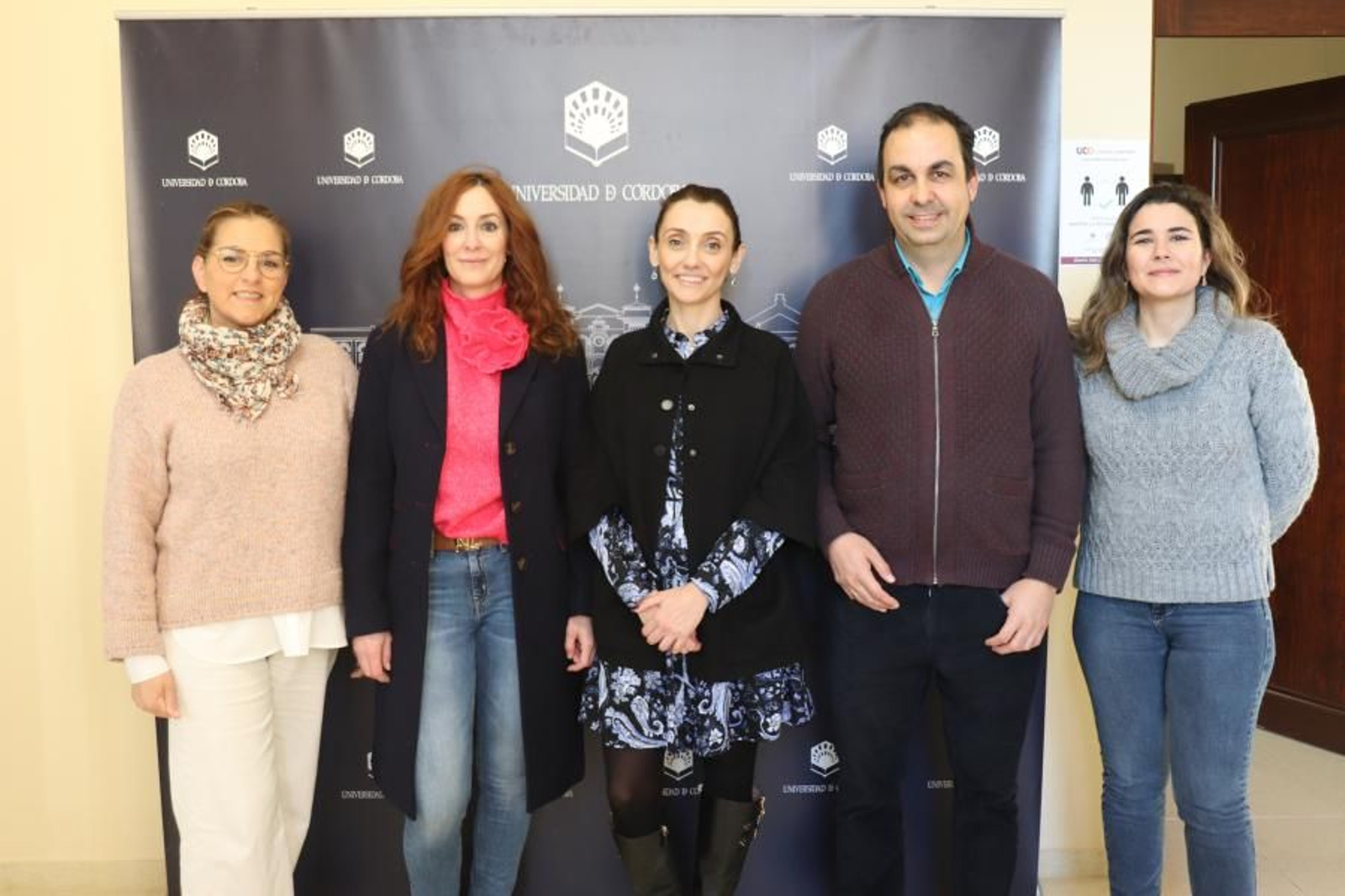 María del Mar Molina, María Dolores Redel, Sara Pinzi, Enrique Yeguas y Pilar Aparicio, del equipo de investigación.