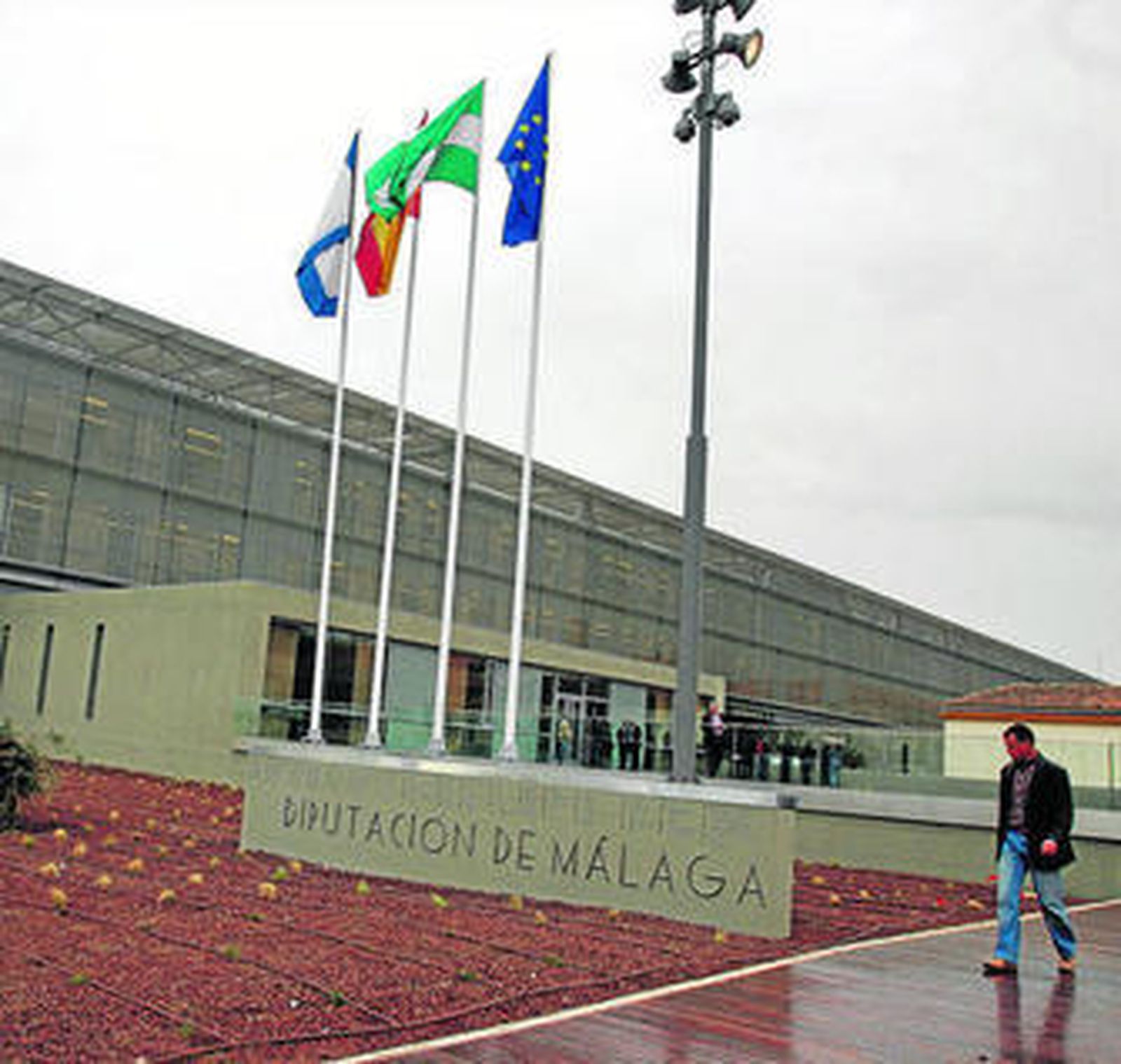 Vista exterior de la sede principal de la Diputación de Málaga.
