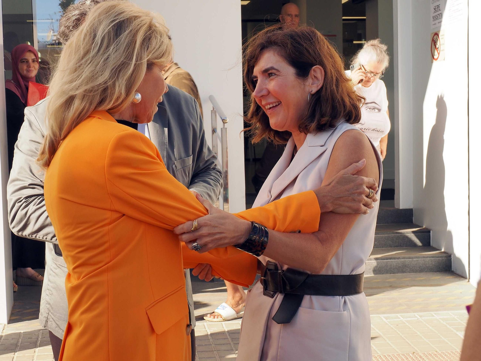 Las imágenes de la inauguración de la nueva oficina del SAE y el SEPE en Lepe