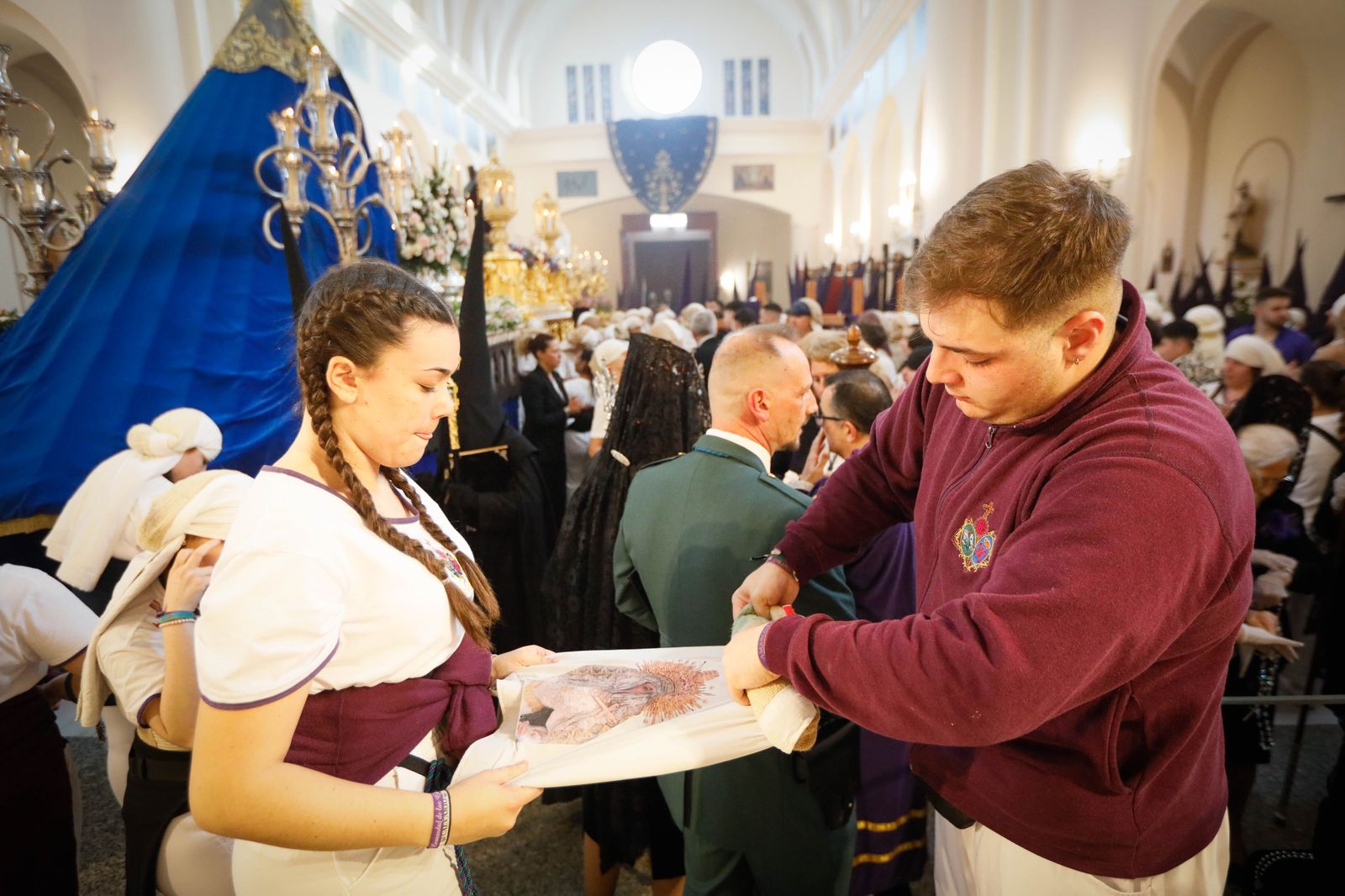 La procesión del Encuentro, en imágenes