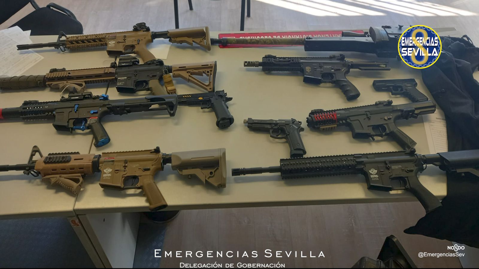 Intervenidas once armas de airsoft en la barriada de Madre de Dios