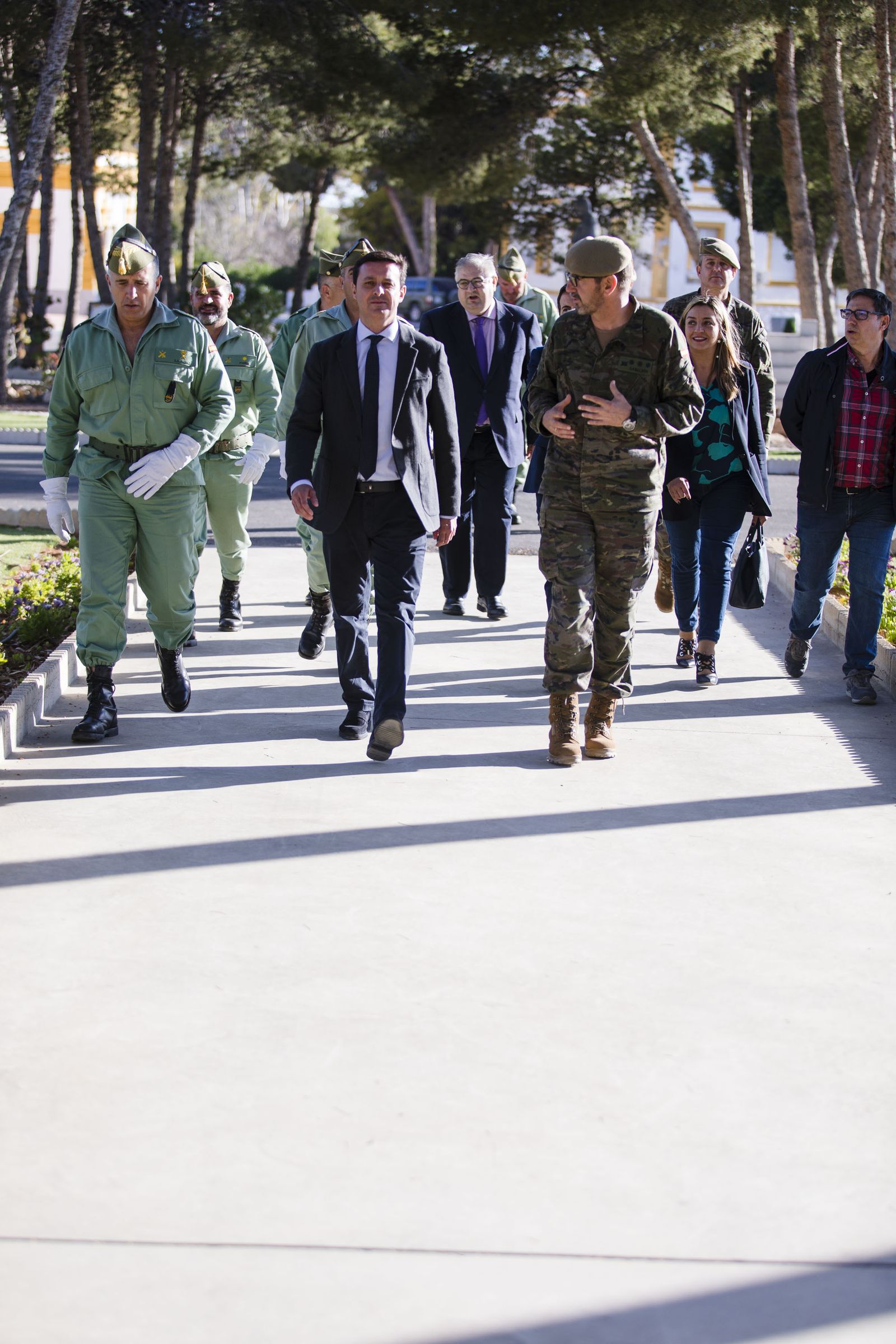 Visita al campamento.