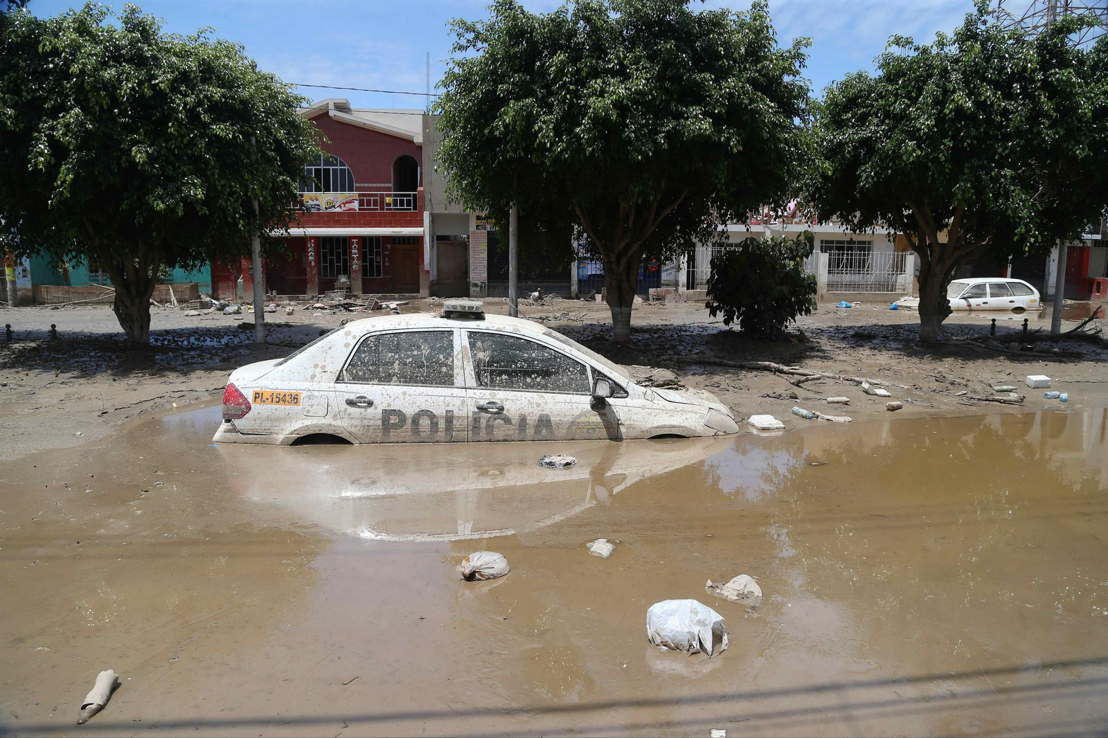 Una de las zonas castigadas por las inundaciones en Perú.