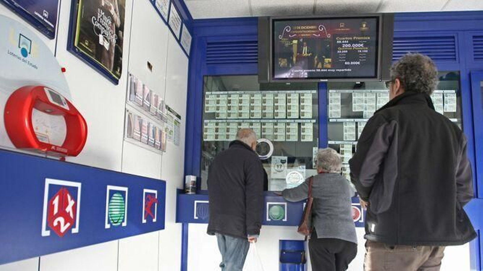 Un despacho de Loterías en Algeciras.