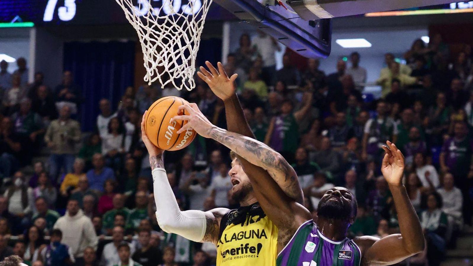 El Unicaja-La Laguna Tenerife, en fotos