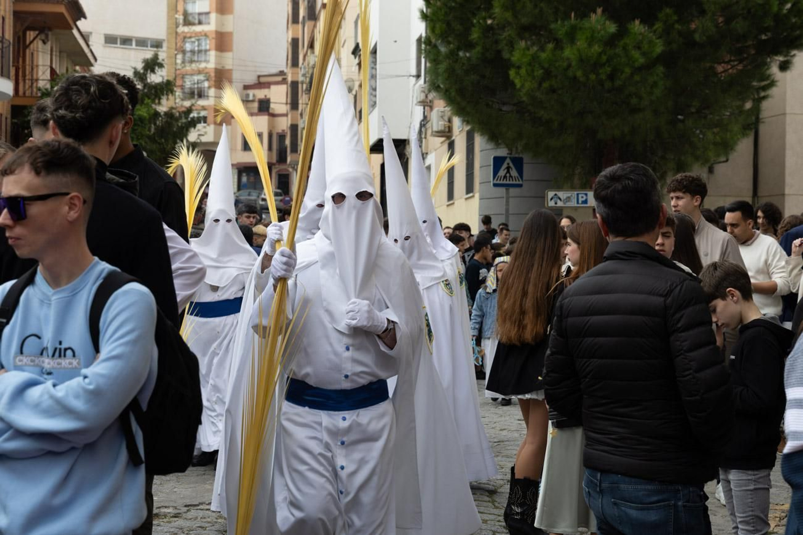 Los jiennenses se echan a la calle para presenciar la primera de las procesiones de la jornada: la Borriquilla (I)