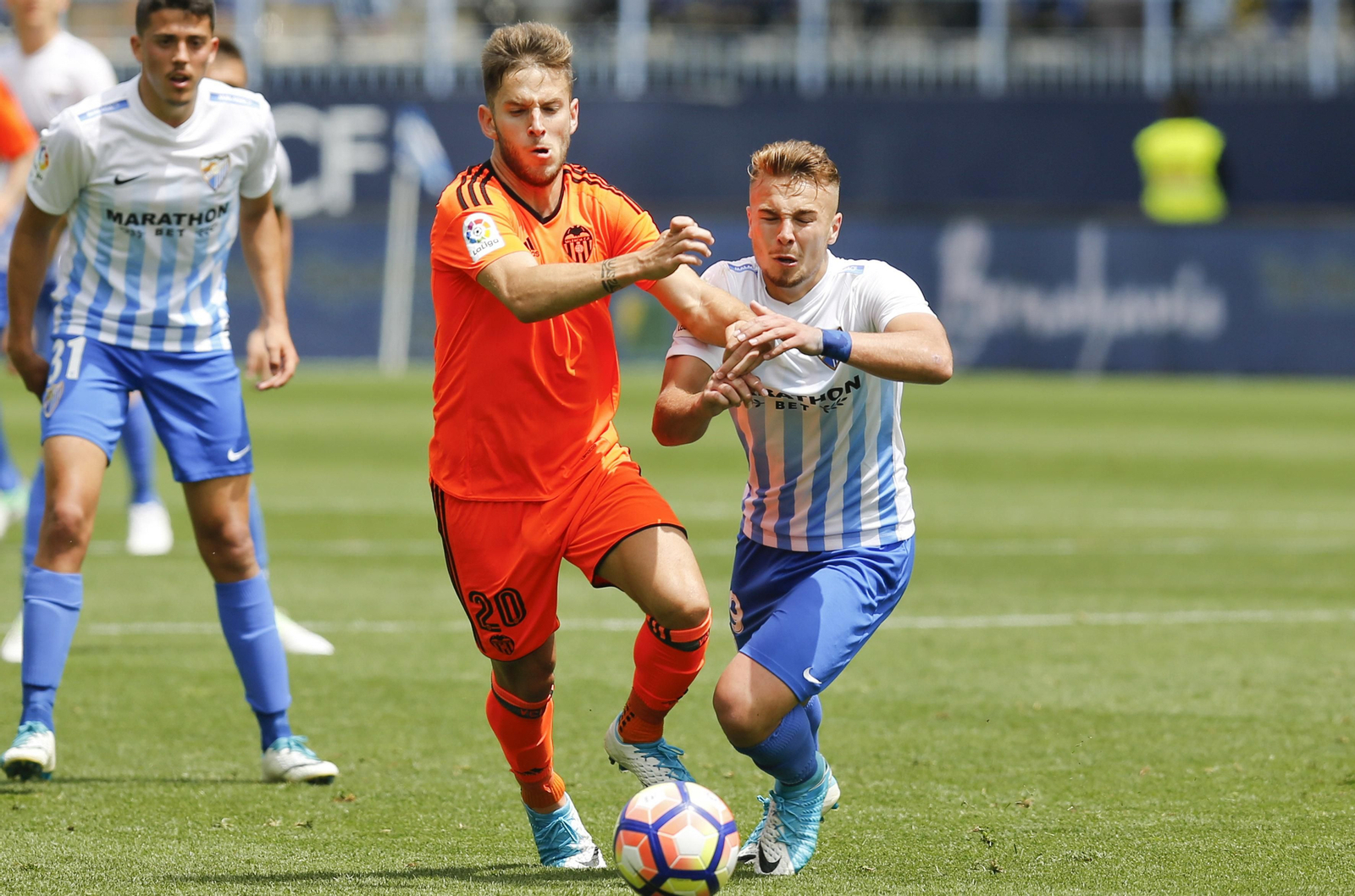 Las imágenes del Málaga-Valencia