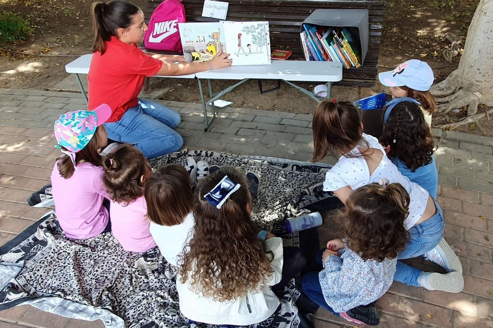 Una de las actividades de cuentacuentos realizada el pasado sábado.