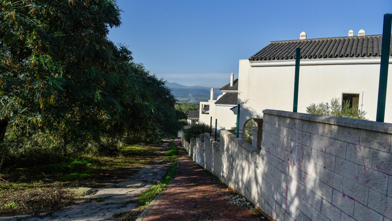 Fotos de la urbanización abandonada en Cortijo Grande, en Los Barrios