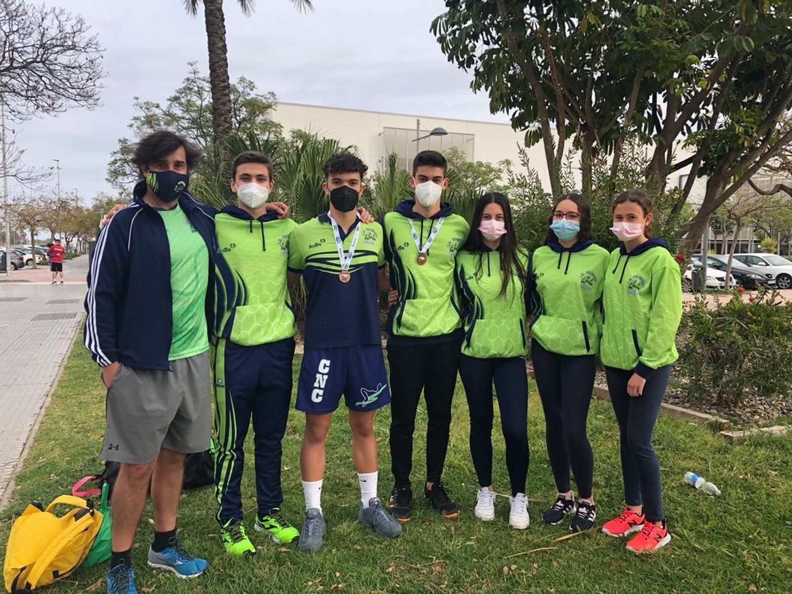 El Club Natación Colombino dio la talla en el Andaluz infantil en Málaga.