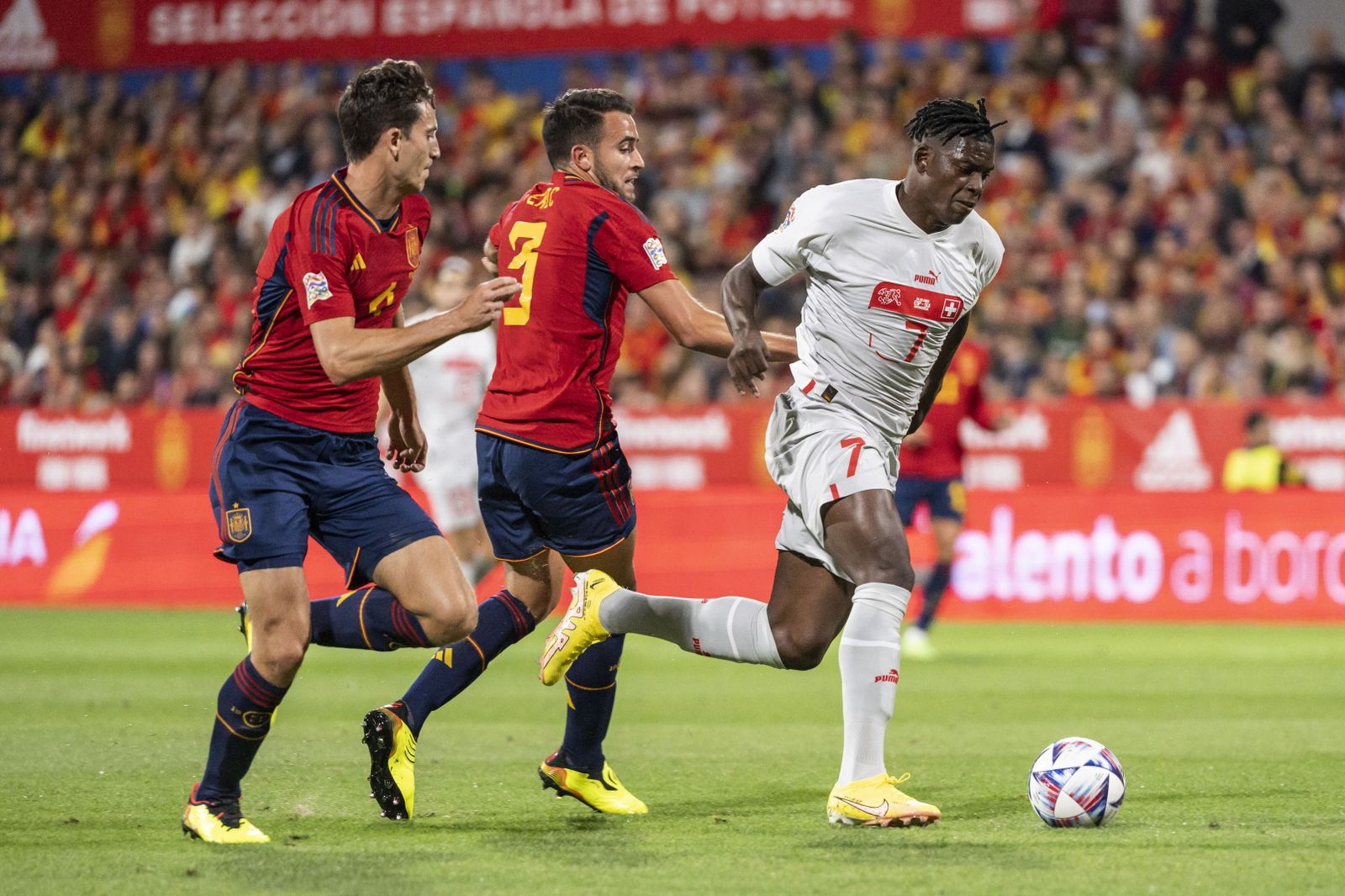 Las imágenes del España-Suiza