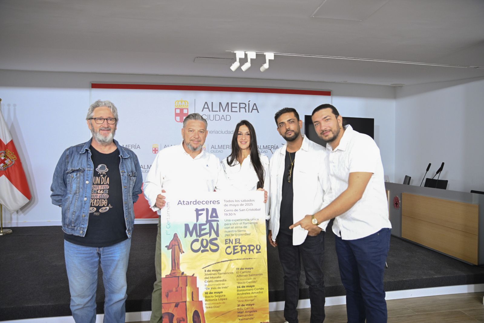 Jesús Herrera, Diego Cruz, Ana Alonso, Antonio García ‘El Genial’ y Edu García.