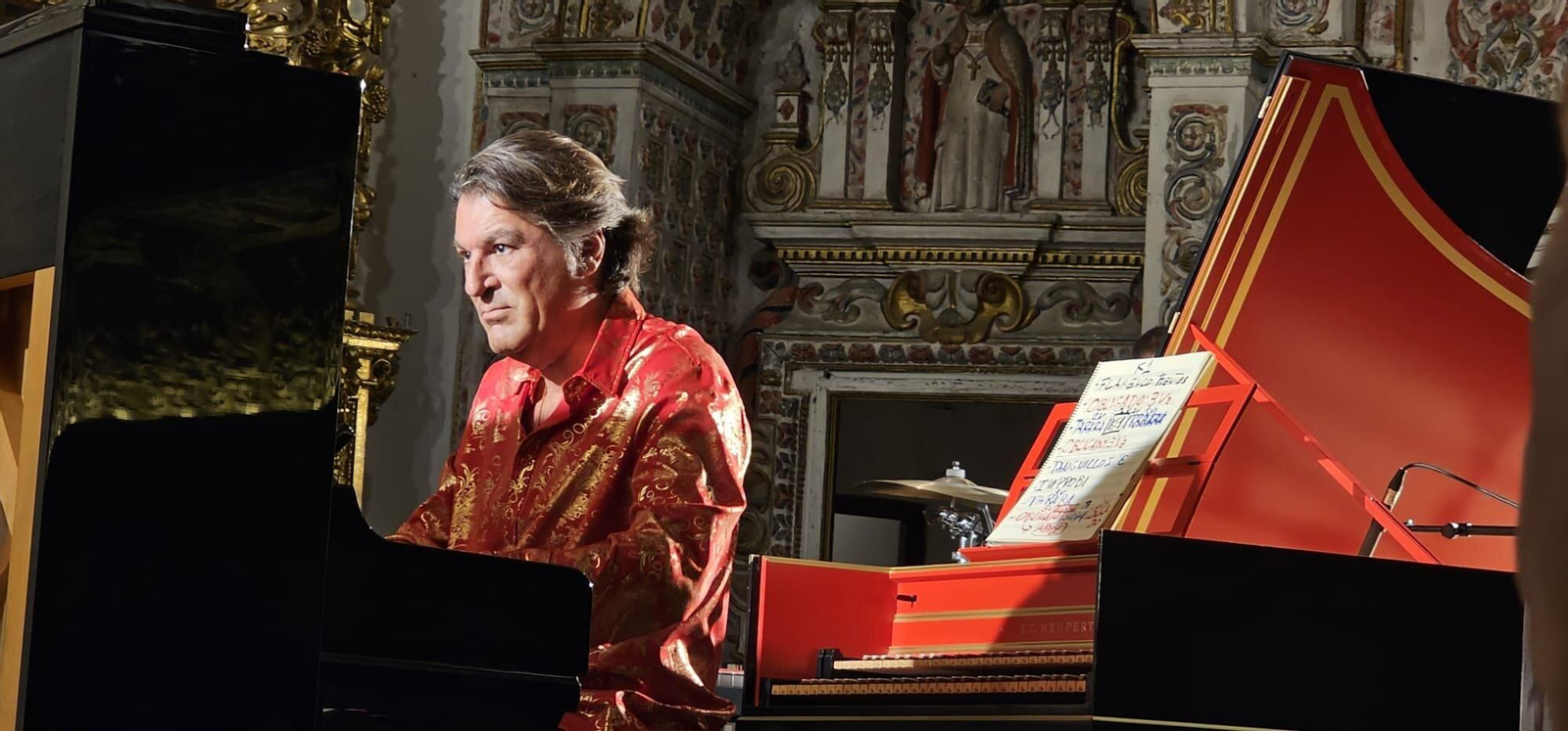 Dorantes durante su concierto en la Cartuja de Granada.
