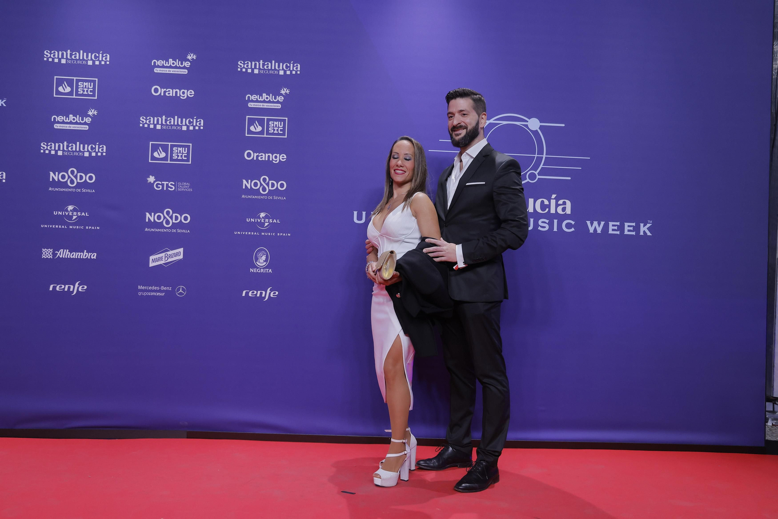 Famosos y artistas en la alfombra roja de la gala del flamenco en los 'Santalucía Universal Music Week'